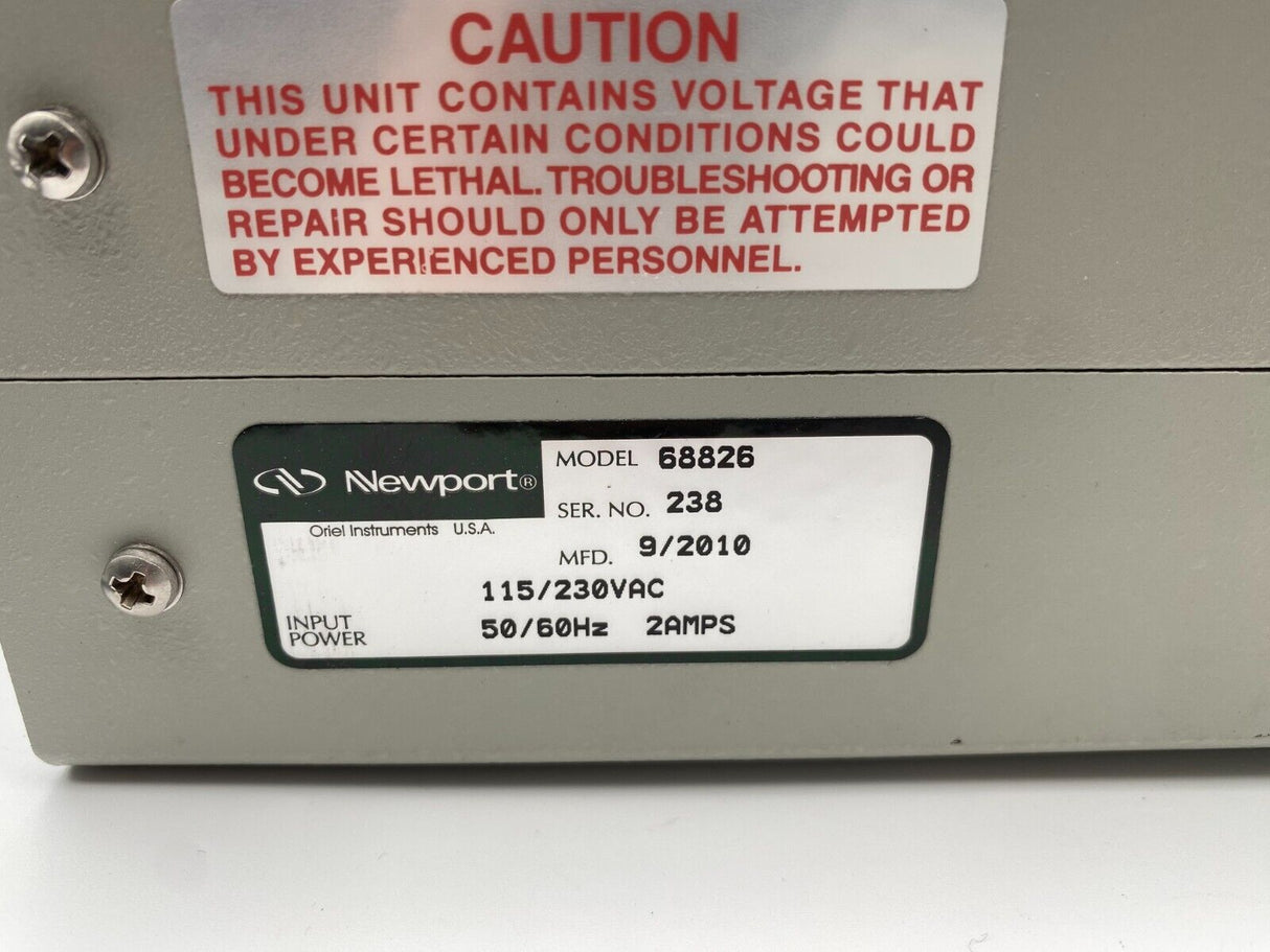 Newport Oriel Xe Flash Lamp Power Supply 68826 & Lamp 66017