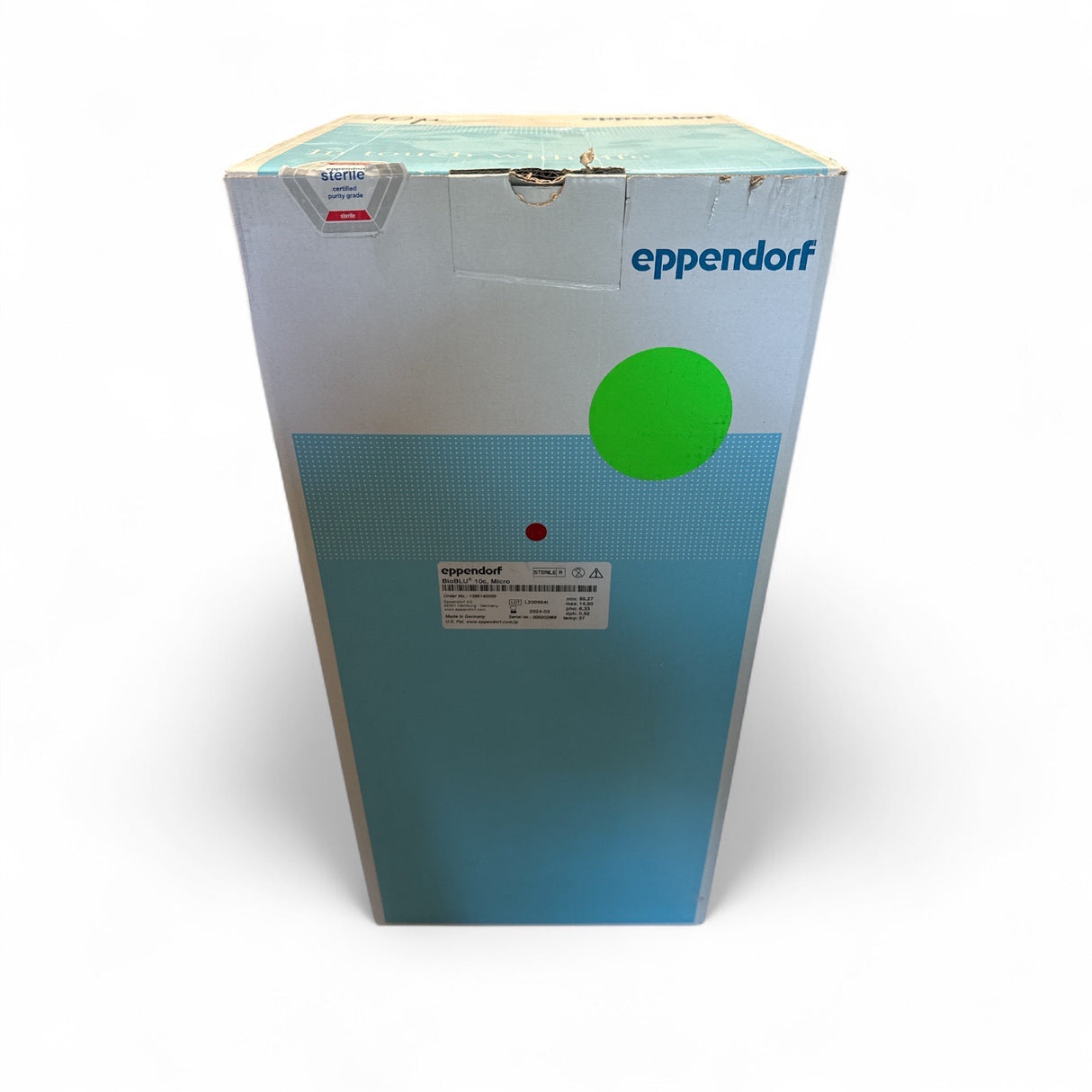 Eppendorf BioBLU® 10c Micro Bioreactor – Sterile Single-Use Vessel