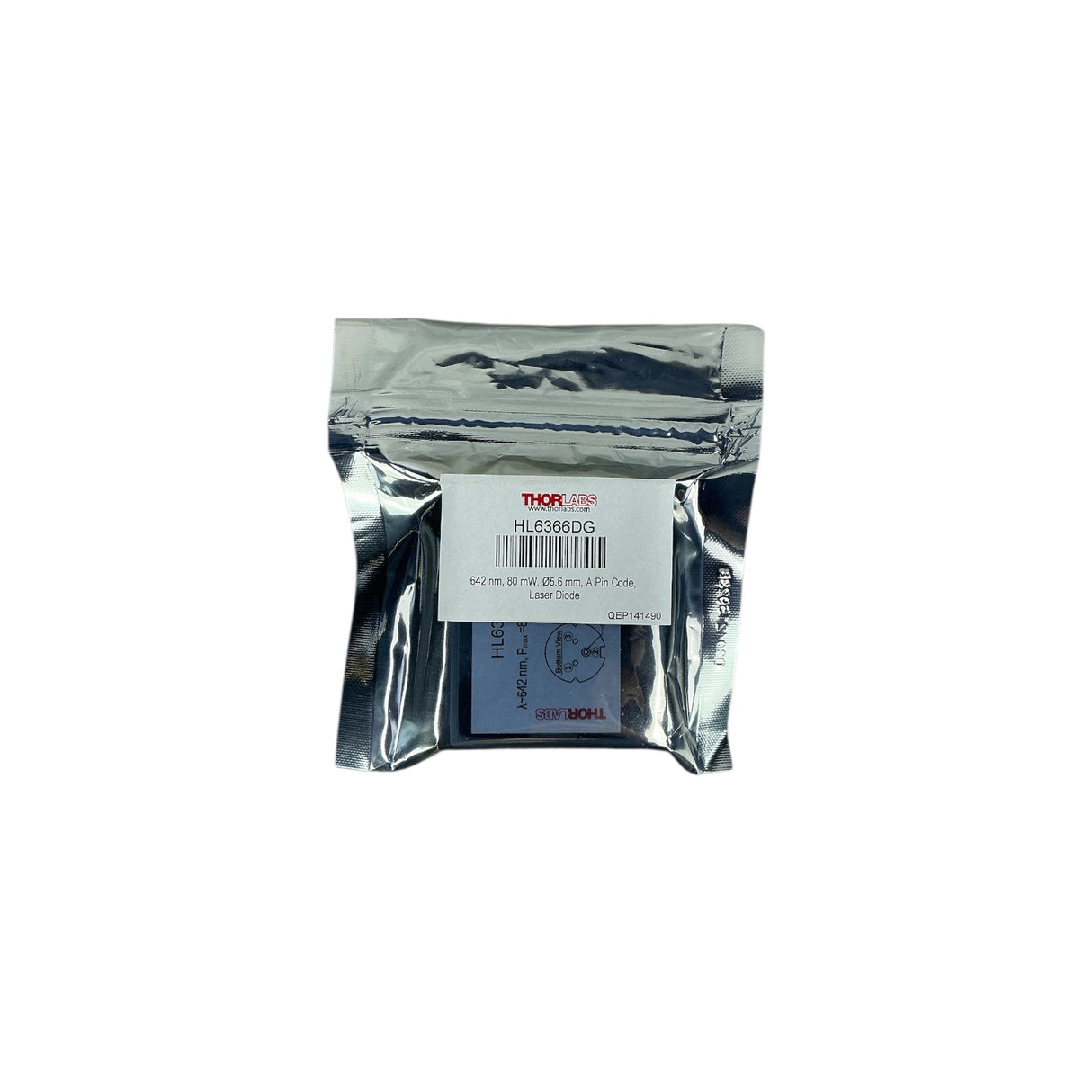 Thorlabs HL6366DG Laser Diode 642nm 80mW Ø5.6mm A Pin Code – New
