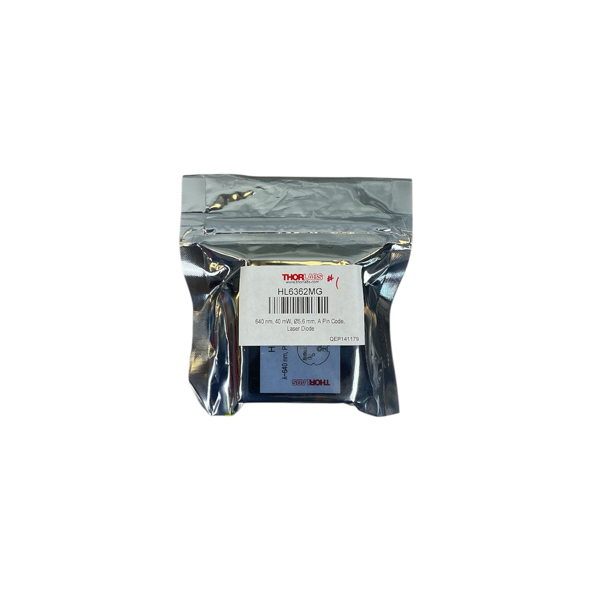 Thorlabs HL6362MG 640nm 40mW Ø5.6mm A-Pin Code Laser Diode NEW