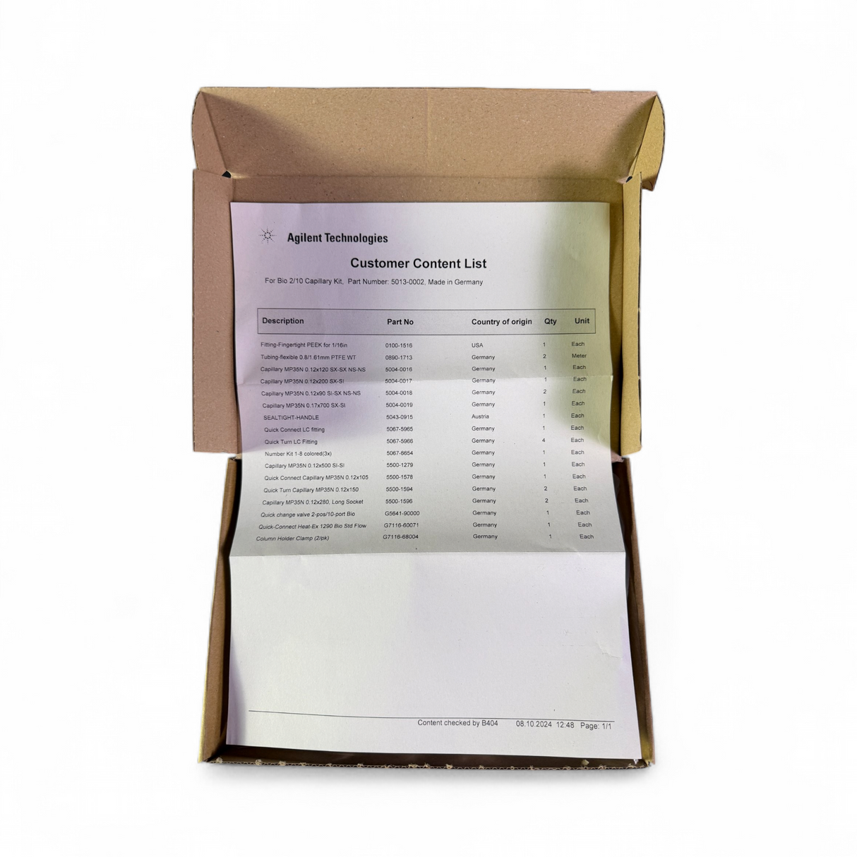 Agilent Bio 2/10 Capillary Kit 5013-0002 1290 Infinity II & III Bio LC Sys - New - Image 4
