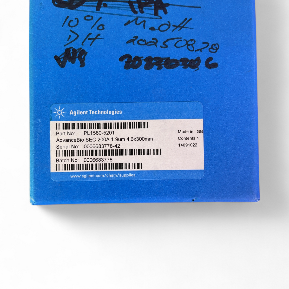 Agilent Technologies AdvanceBio SEC 200A 1.9um 4.6x300mm HPLC Column PL1580-5201 | Mr. Scientific - Image 2