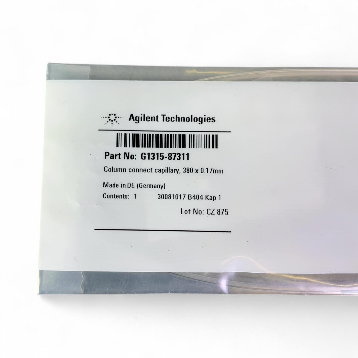 Agilent Technologies Column Connect Capillary, 380x0.17mm G1315-87311 | Mr. Scientific - Image 2