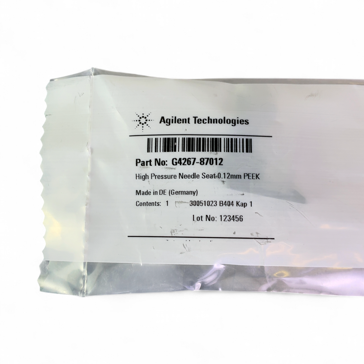 Agilent Technologies High Pressure Needle Seat 0.12mm PEEK G4267-87012 | Ships Fast from Mr. Scientific - Image 2