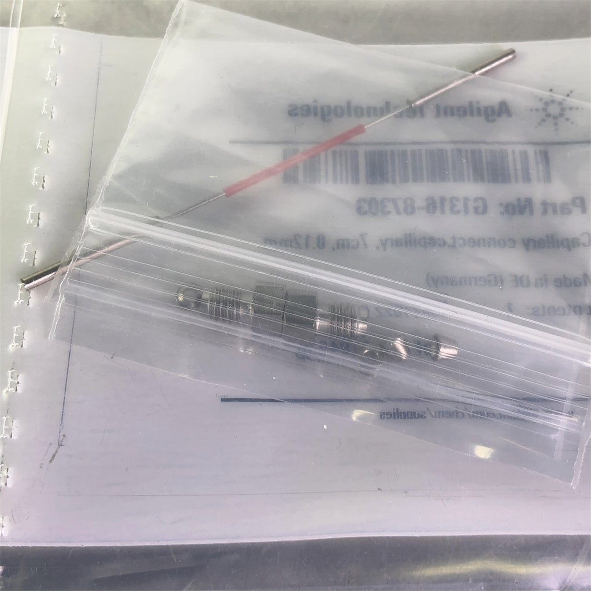 Agilent Technologies Stainless Steel Capillary Connect, 0.12x70mm G1316-87303 | Ships Fast from Mr. Scientific - Image 4