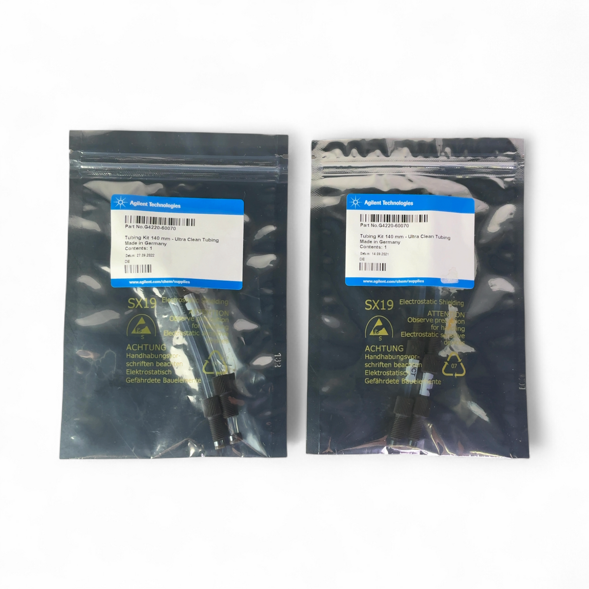 Agilent Technologies Tubing Kit Assemblies, 140 mm - 4x Ultra Clean, 5x Standard G4220-60070, G4220-60035 - Image 3