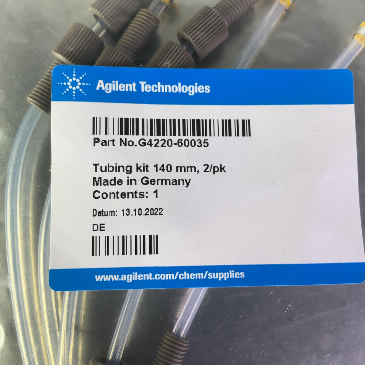 Agilent Technologies Tubing Kit Assemblies, 140 mm - 4x Ultra Clean, 5x Standard G4220-60070, G4220-60035 - Image 7