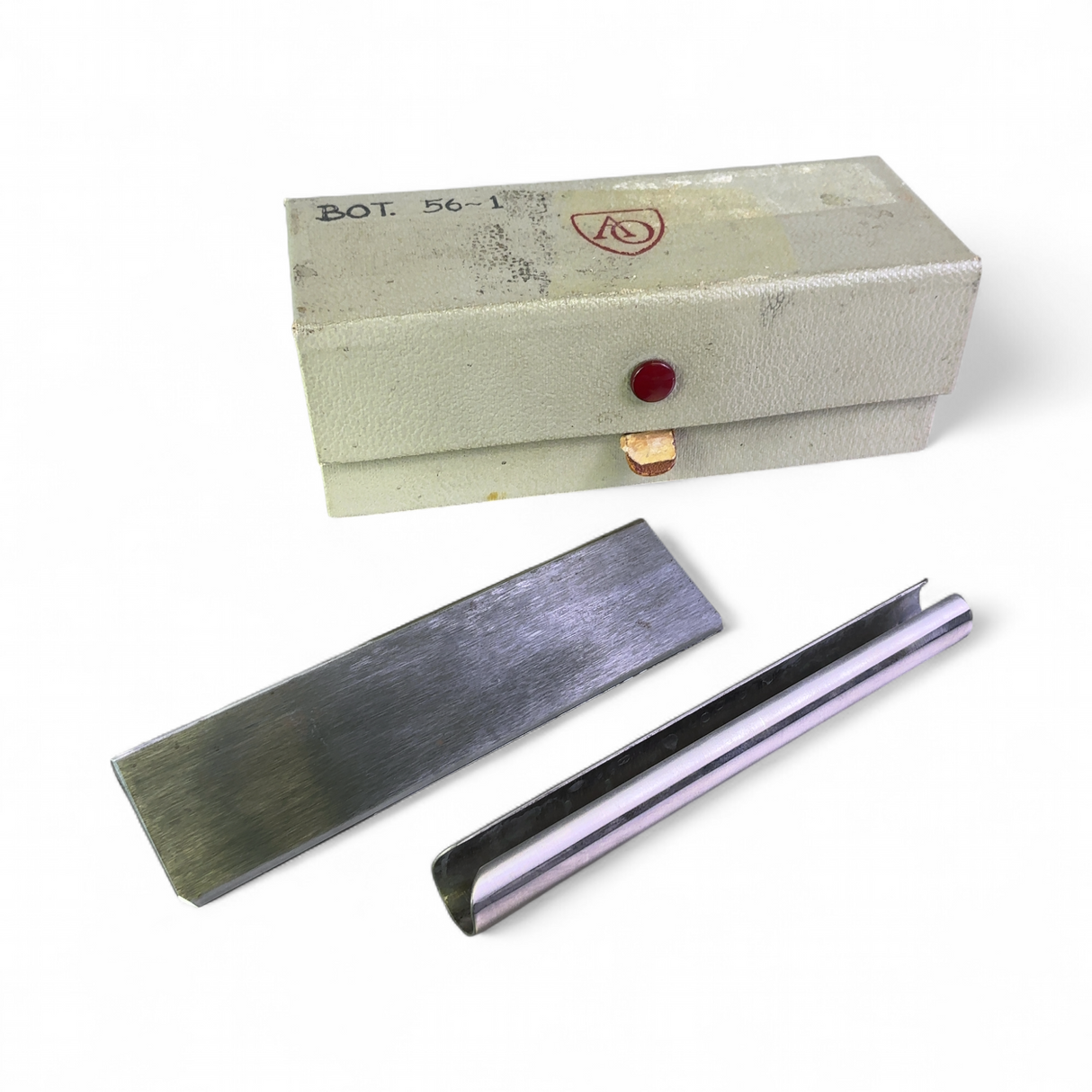 American Optical AO Spencer Microtome Blade w Backing & Storage Case | Ships Fast from Mr. Scientific - Image 1