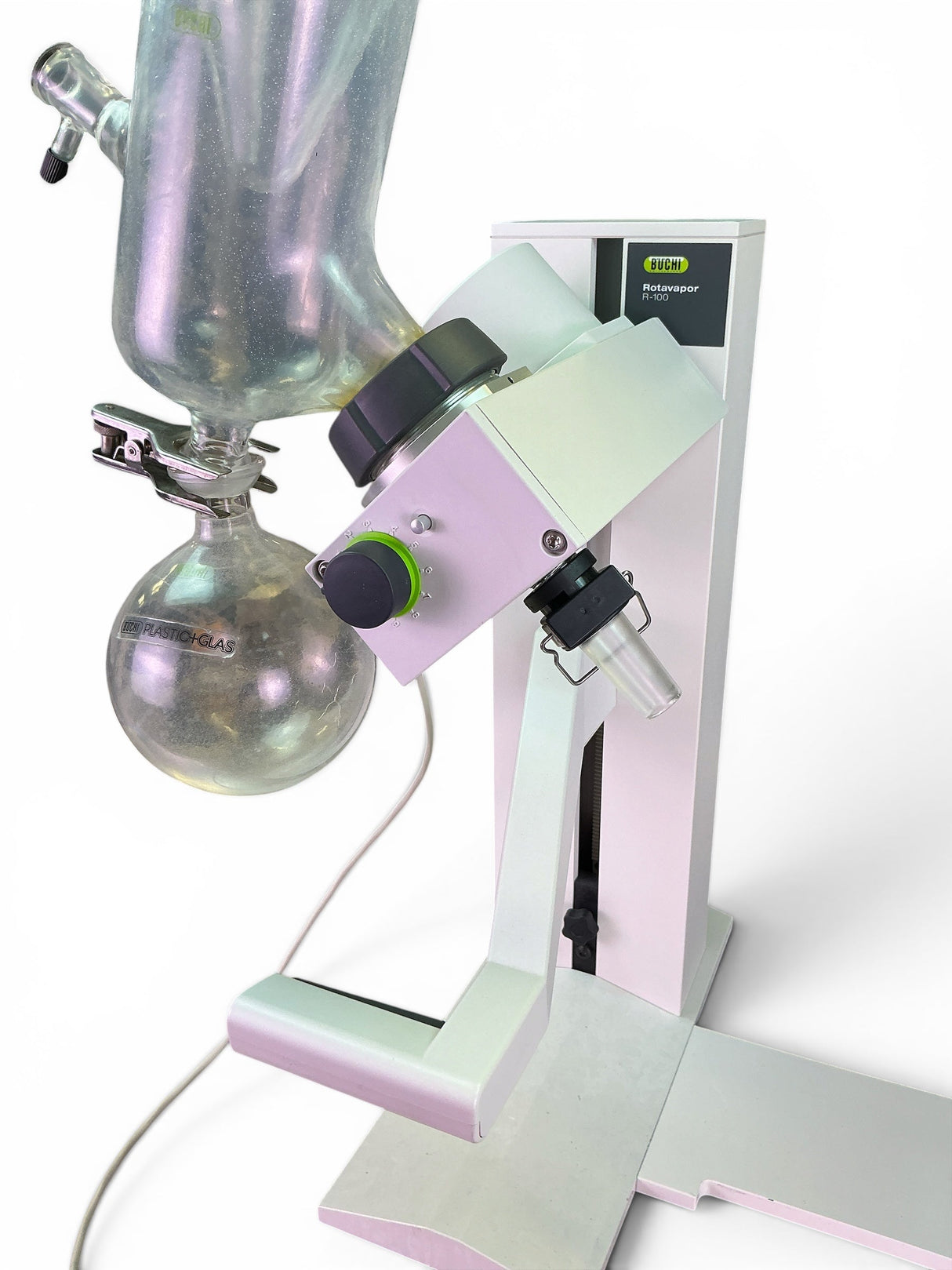 Büchi Rotavapor R-100 Rotary Evaporator w B-100 Heating Bath & Vacuum Pump Assembly (BO!) | Ships Fast from Mr. Scientific - Image 4