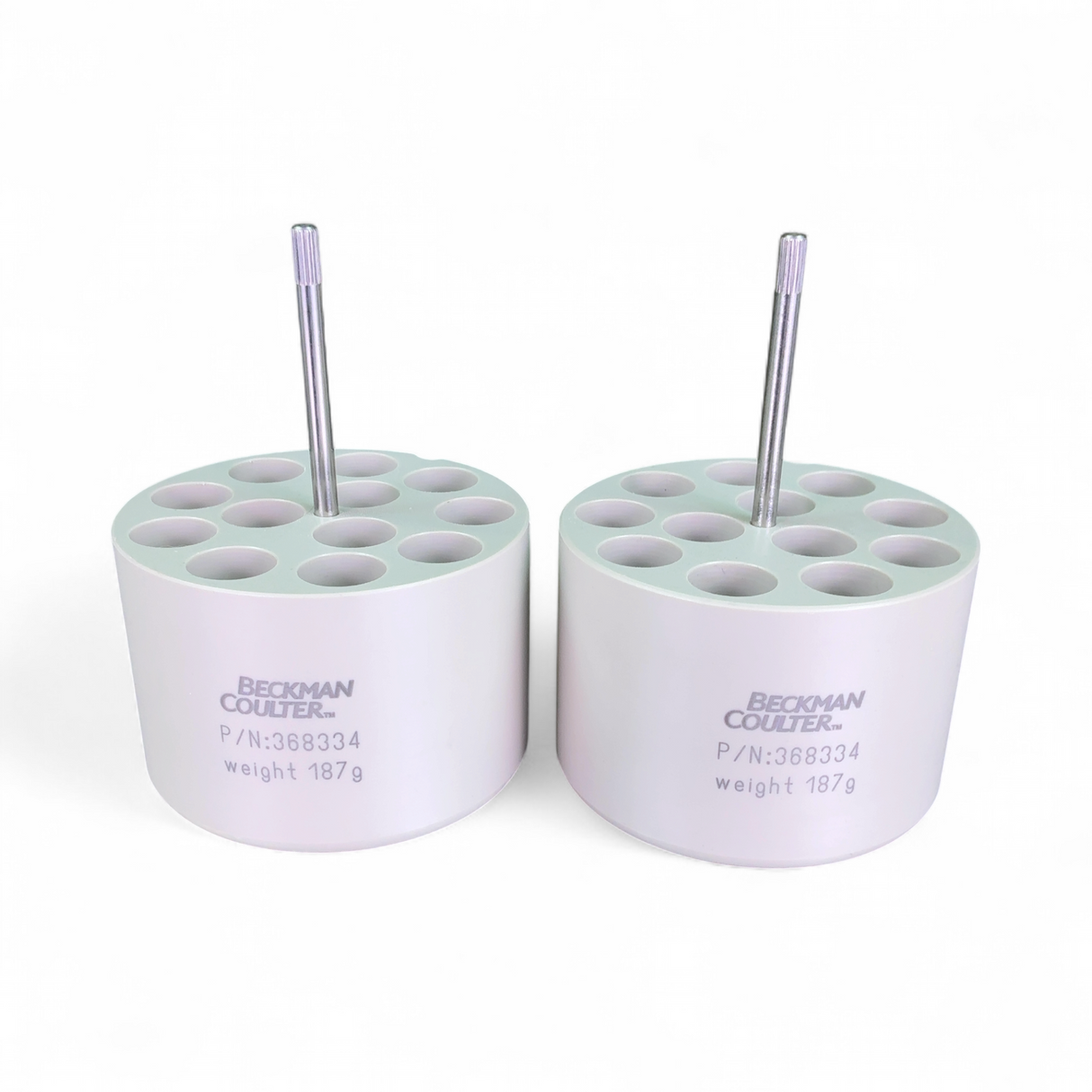 Beckman Coulter 12x10mL 187g Tube Adapters for Centrifuges Rotors Buckets, Set of 2 | Safe & Secure Shipping - Image 2