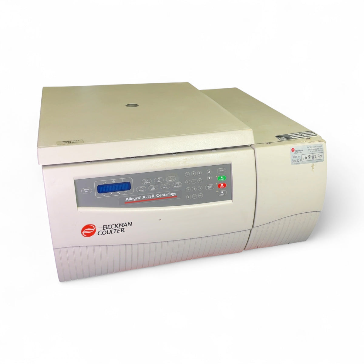 Beckman Coulter Allegra X-15R Refrigerated Benchtop Centrifuge w 4x750mL Aries Rotor 392932, SX4750A - Image 2
