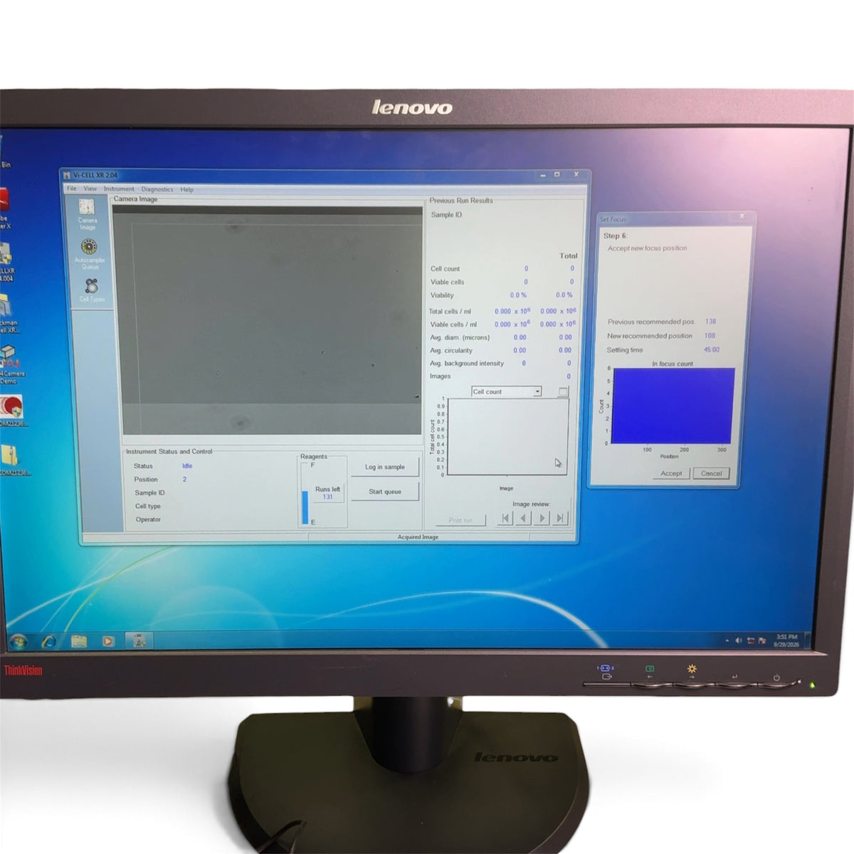 Beckman Coulter Vi-Cell XR Cell Viability Analyzer w Computer & Software 383556 | Ships Fast from Mr. Scientific - Image 20