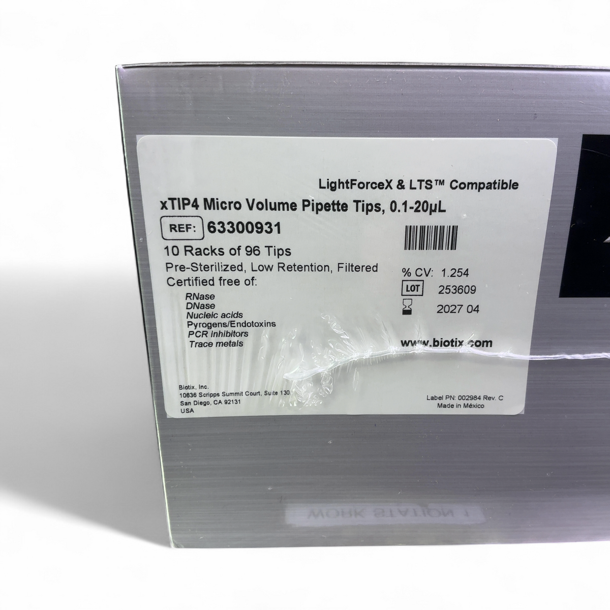 Biotix xTIP4 Micro Volume Pipette Tips, 0.1-20µL S3300931 - 4800 Tips Total | Safe & Secure Shipping - Image 5