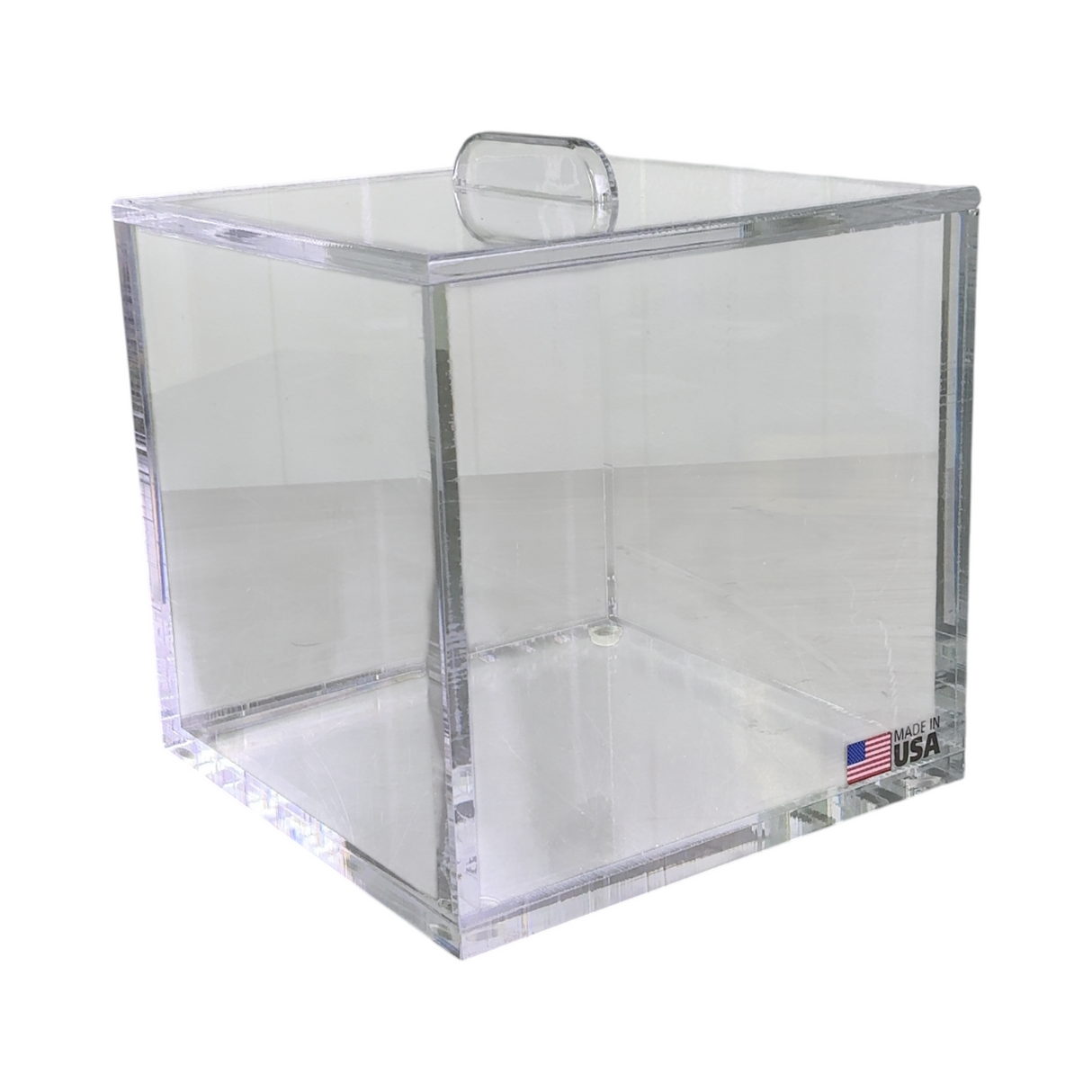 Clear Acrylic Lab Storage Box Removable Lid 6.75” Made In USA (Best Offer!) - Image 1