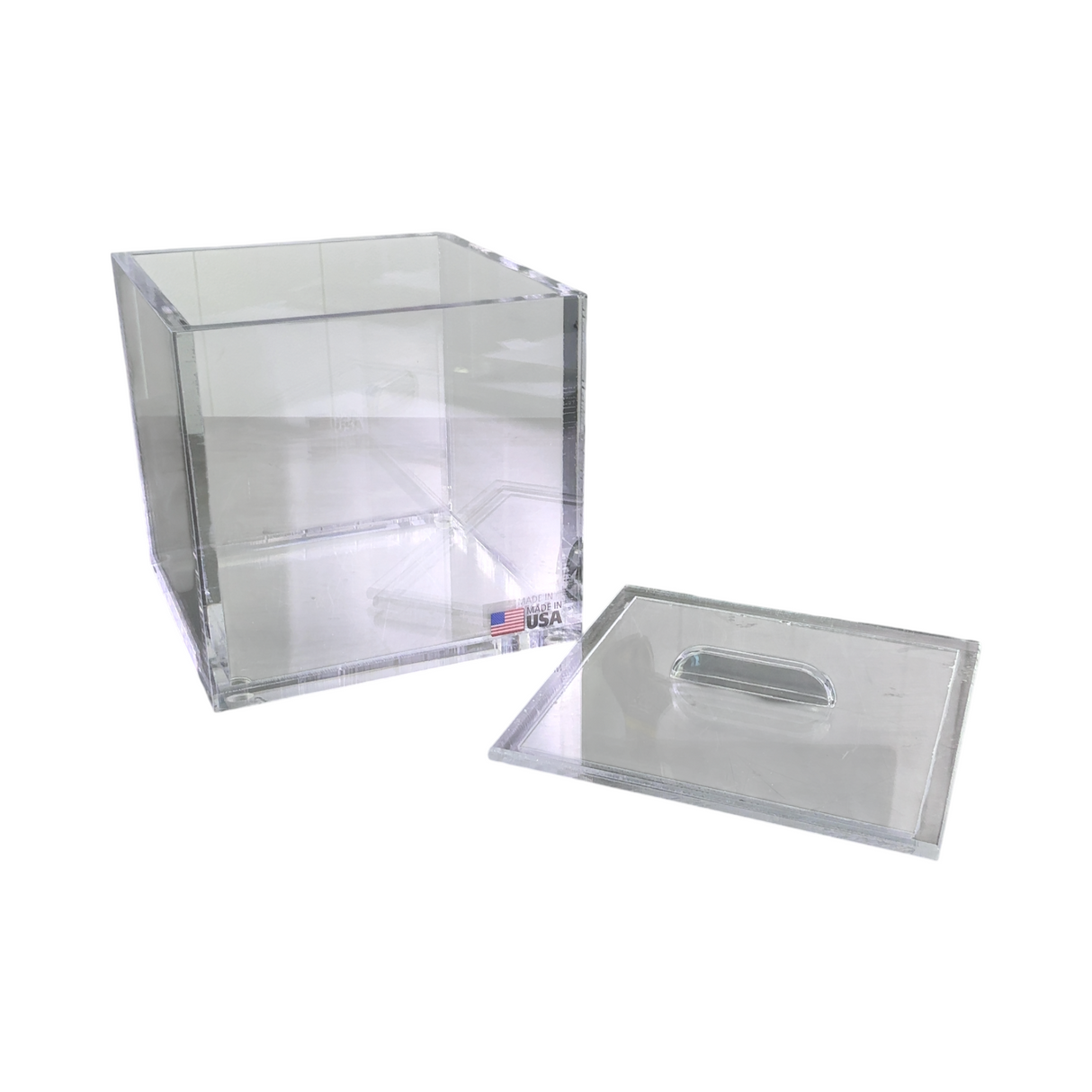 Clear Acrylic Lab Storage Box Removable Lid 6.75” Made In USA (Best Offer!) - Image 13