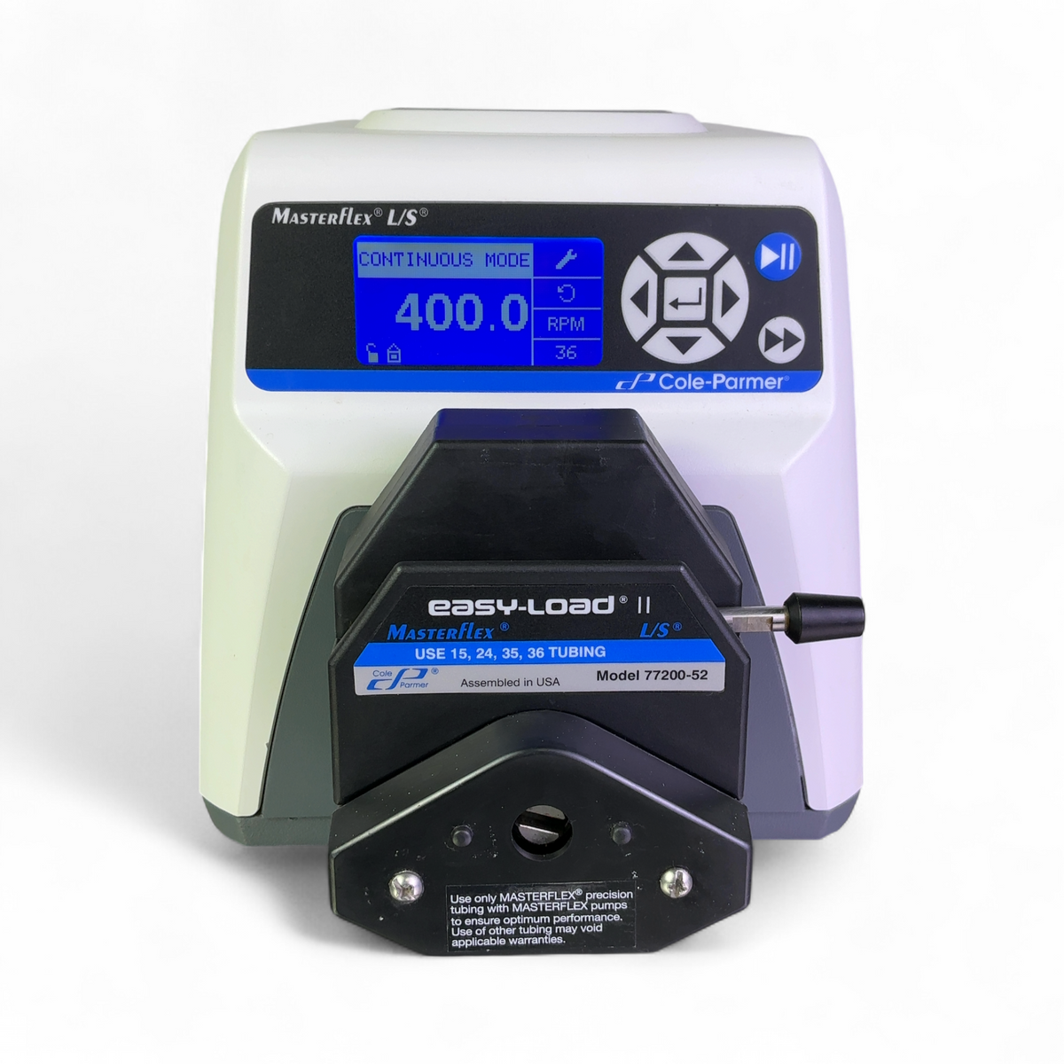 Cole-Parmer Masterflex L/S Peristaltic Pump Drive 07522-20 w EasyLoad II 77200-52 | Safe & Secure Shipping - Image 3