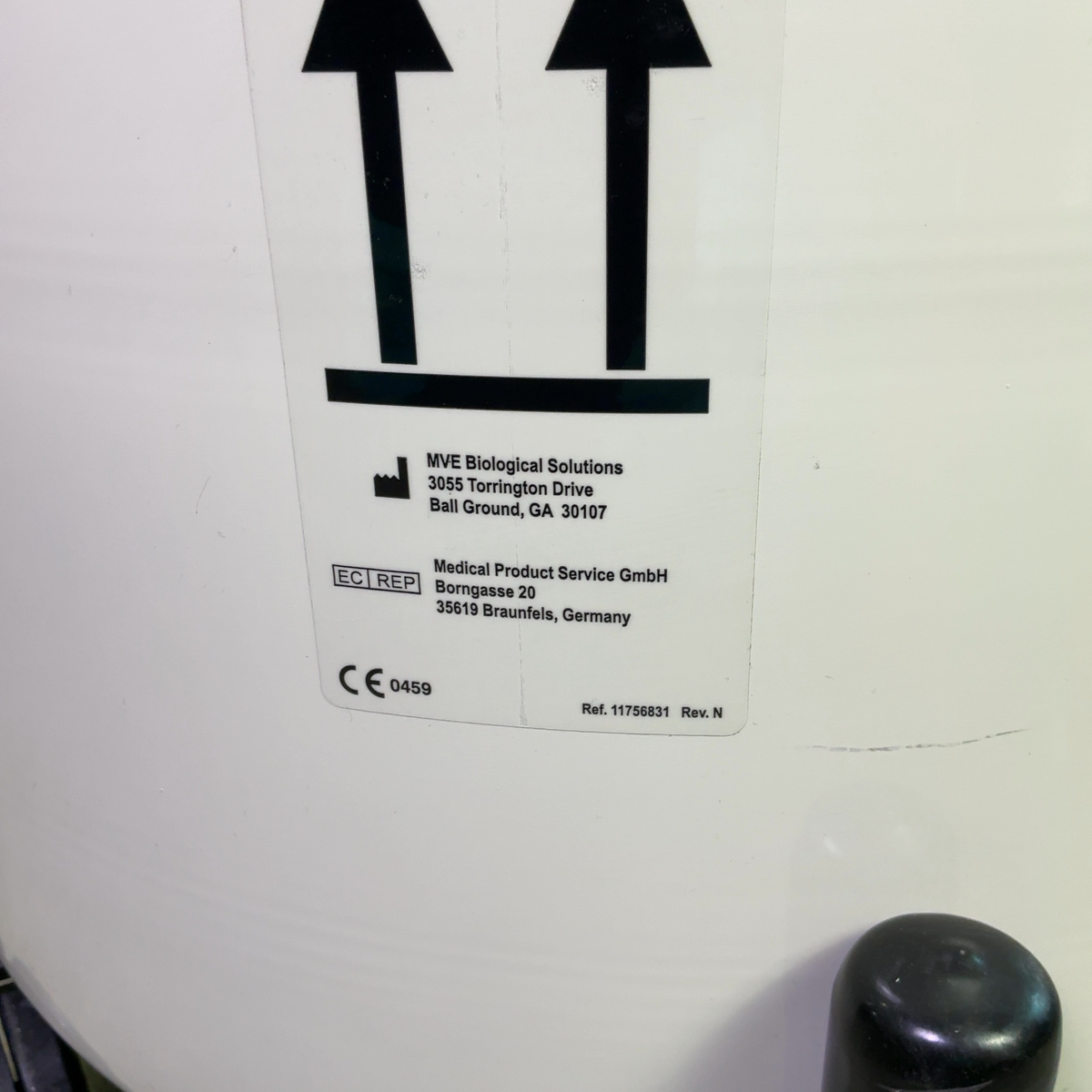 Cryoport MVE Biological Solutions XC 34/18 Liquid Nitrogen Storage Tank 10743027 | Ships Fast from Mr. Scientific - Image 7