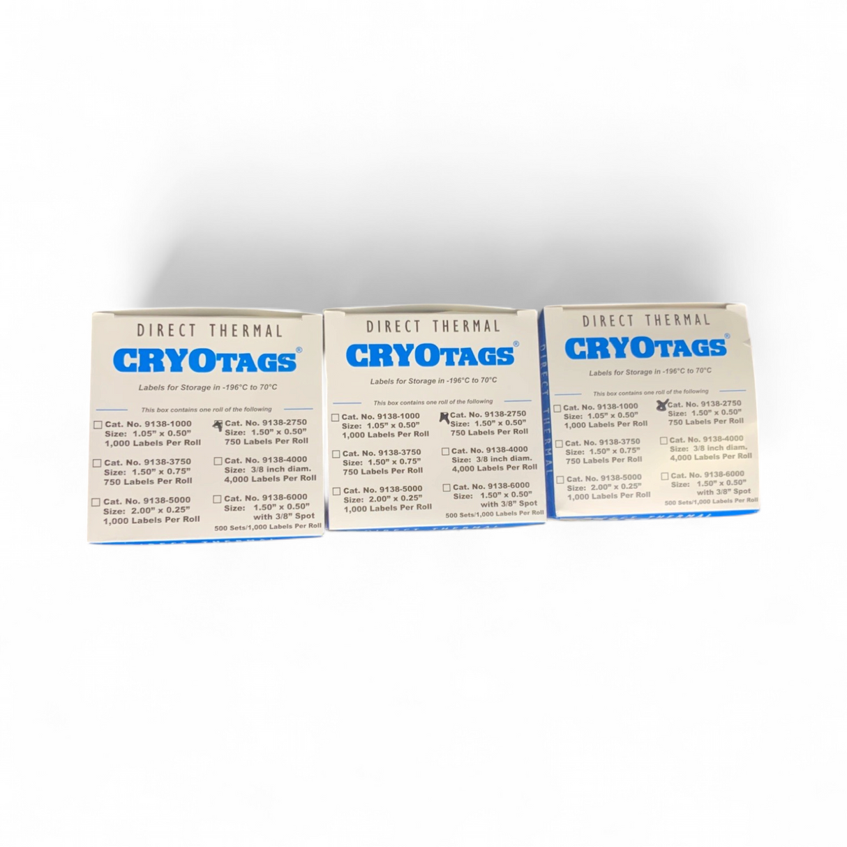 CryOTags Labels 9138-2750 1.50” x 0.50” 750 labels/box - Image 2