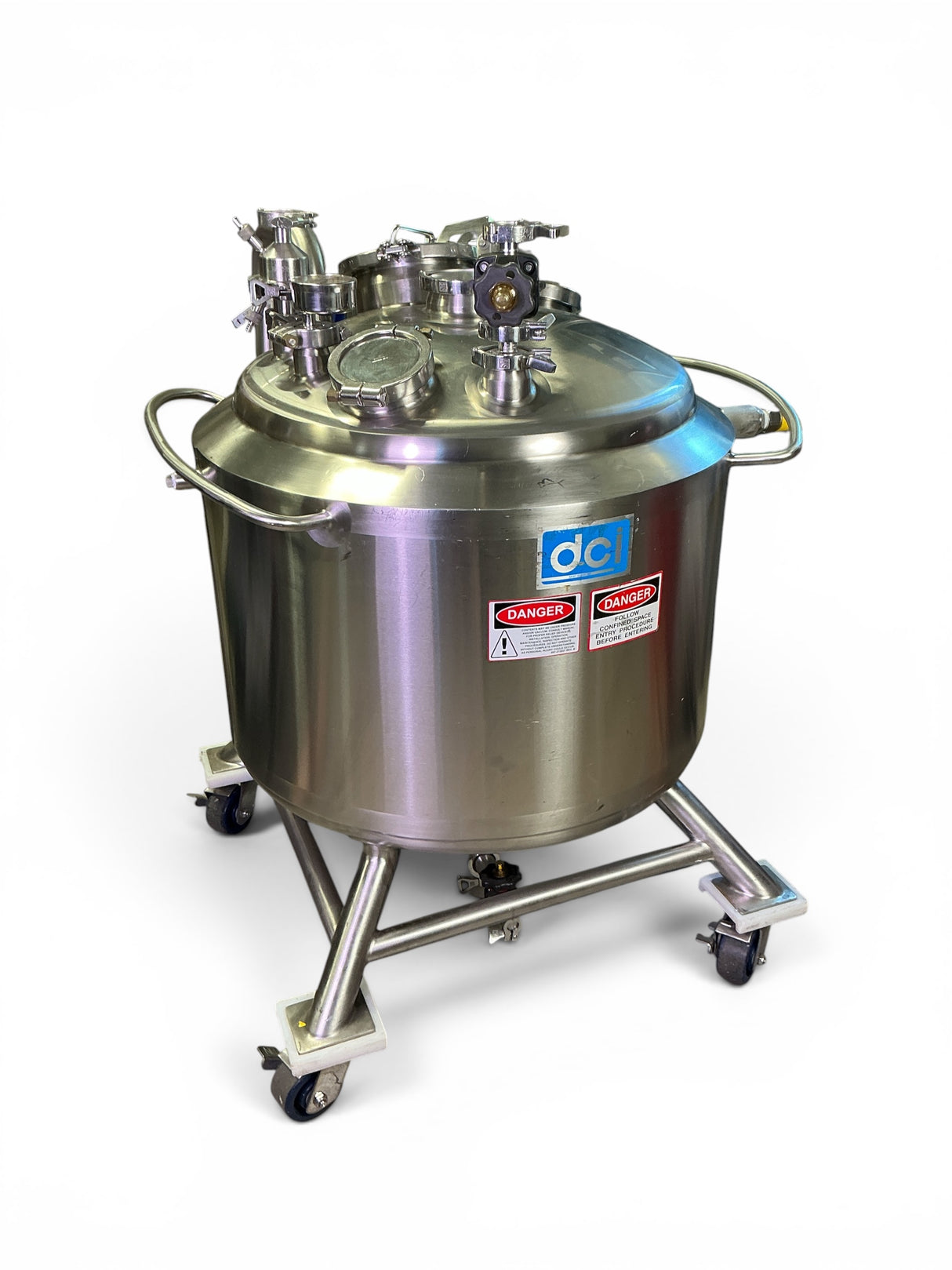 DCI Inc Genentech Custom 150L Stainless Steel Process Tank JS3665 (BO!) | Safe & Secure Shipping - Image 1