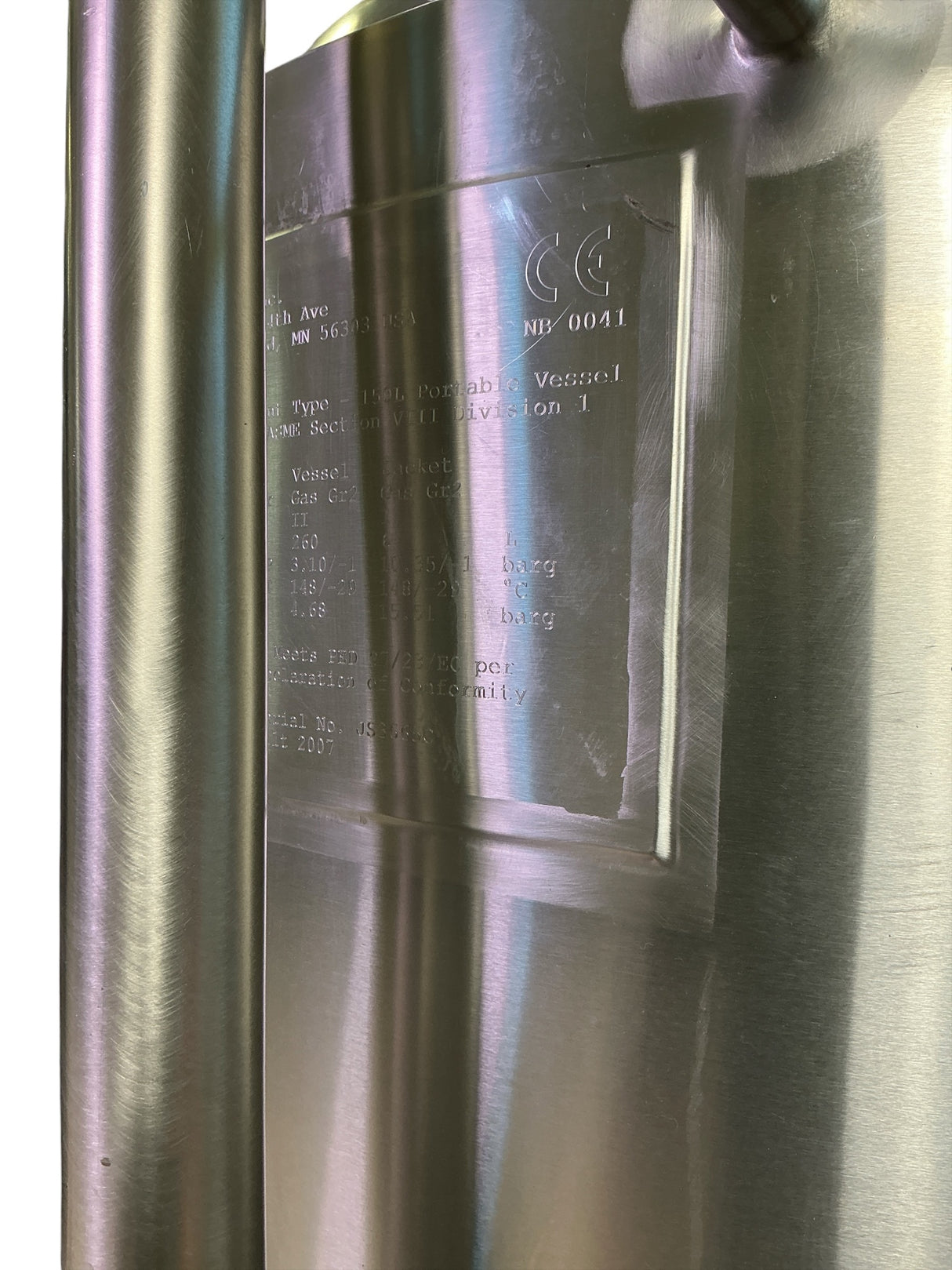 DCI Inc Genentech Custom 150L Stainless Steel Process Tank JS3665 (BO!) | Safe & Secure Shipping - Image 17