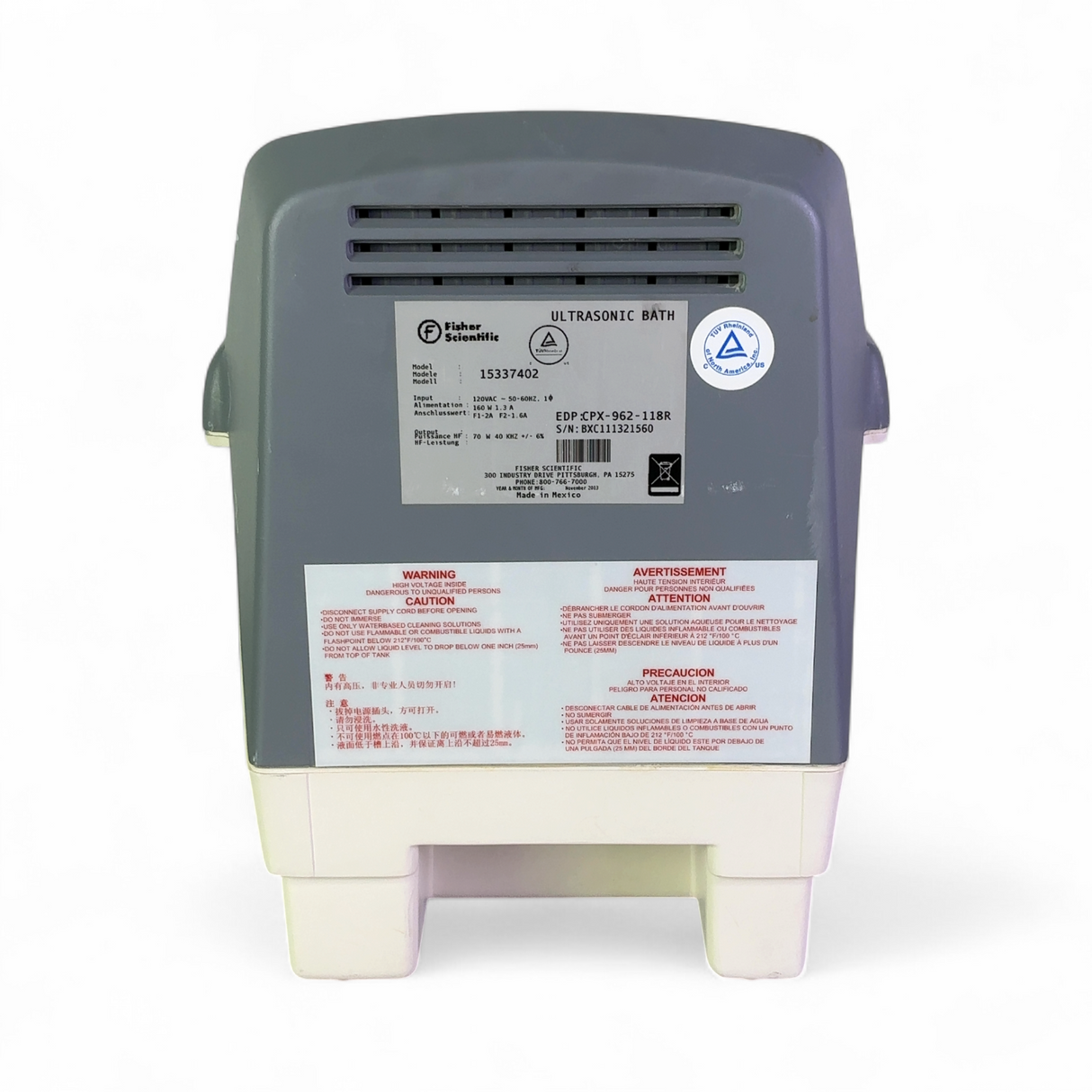 Fisher Scientific 15337402 Ultrasonic Bath 1.9L WORKING (Best Offer!) | Order Direct and Save - Image 9