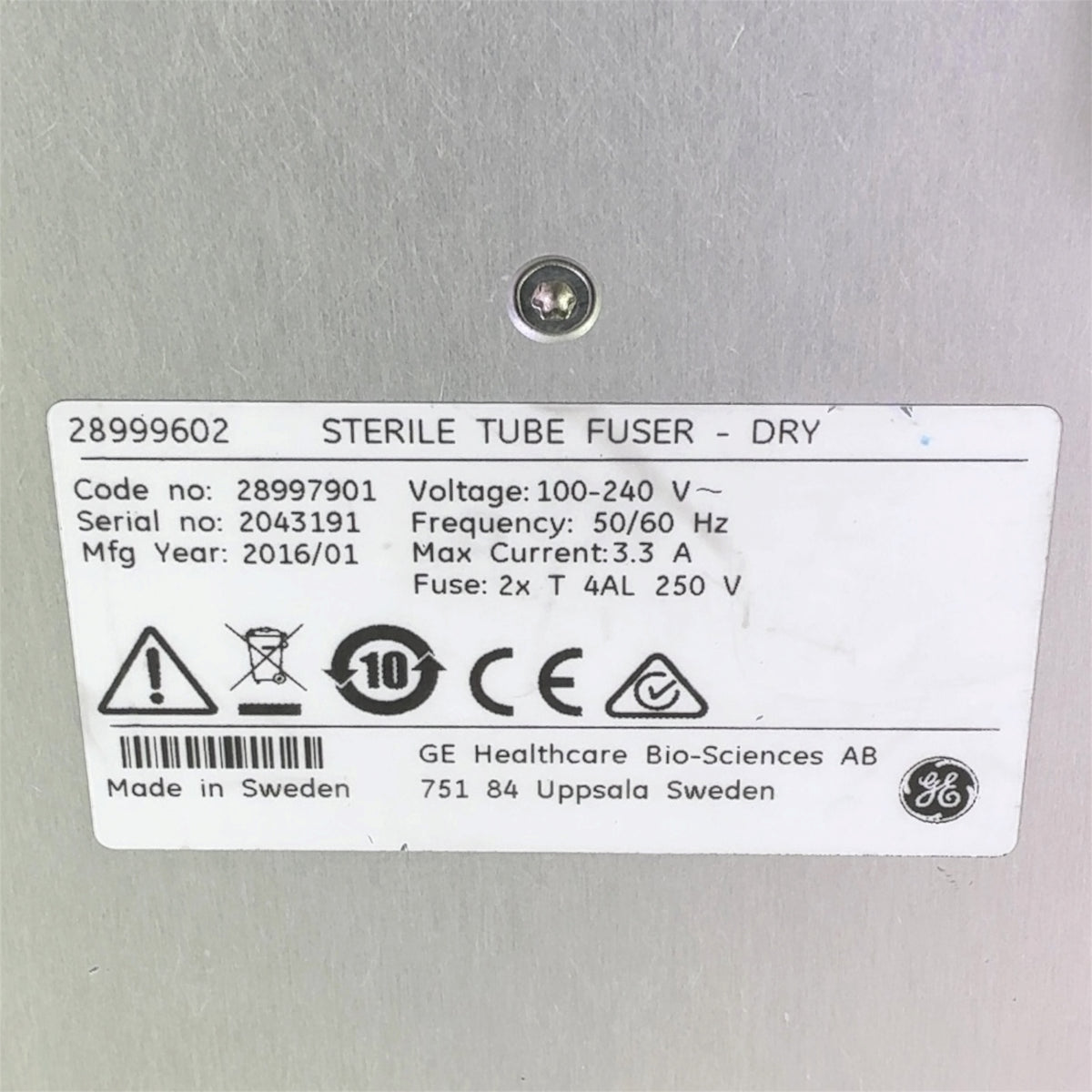 GE General Electric Tube Fuser - DRY ReadyToProcess 28997901 (Best Offer!) | Safe & Secure Shipping - Image 13