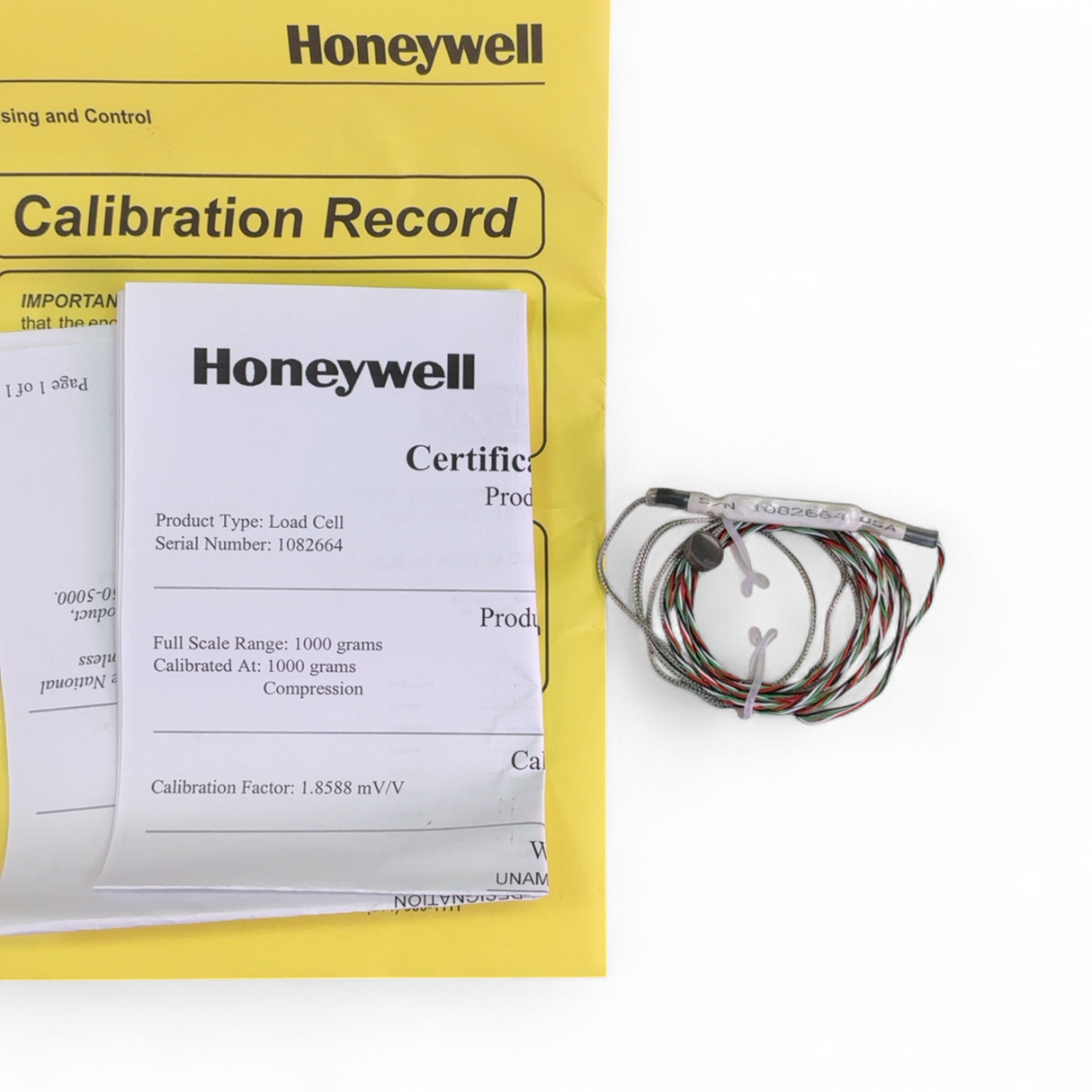 Honeywell Model 13 Load Cell 1000gm, 5VDC Excitation, 1.8588mV/V Output 060-2443-02 (BO!) | Order Direct and Save - Image 3