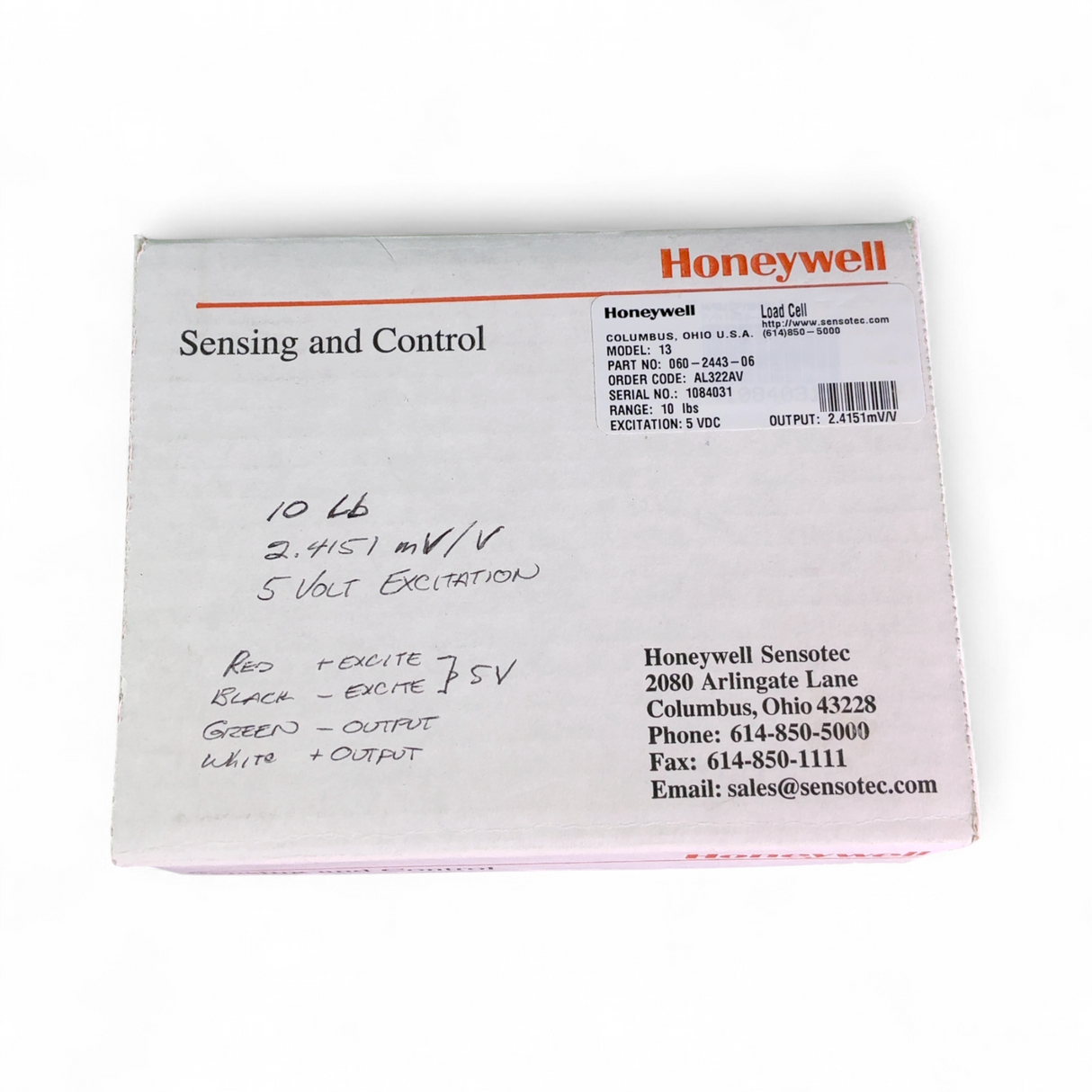 Honeywell Model 13 Load Cell 10lbs Range 5VDC Excitation 060-2443-06 (BO!) | Order Direct and Save - Image 9