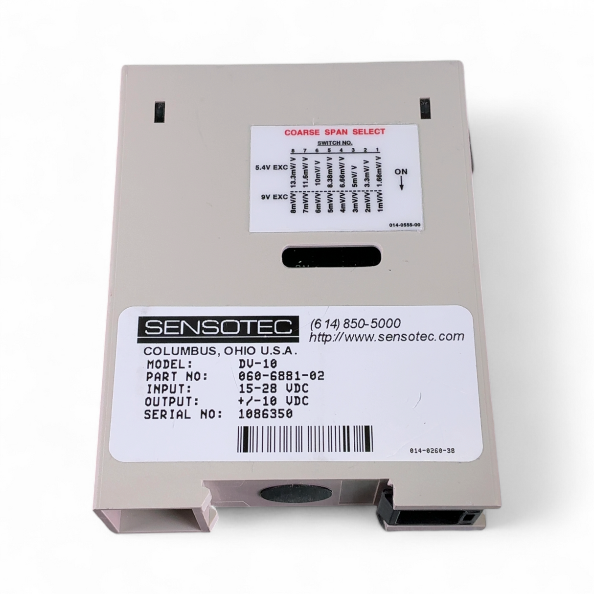 Honeywell Sensotec DV-10 Transducer Amplifier 008-0544-00 (Best Offer!) | Ships Fast from Mr. Scientific - Image 8