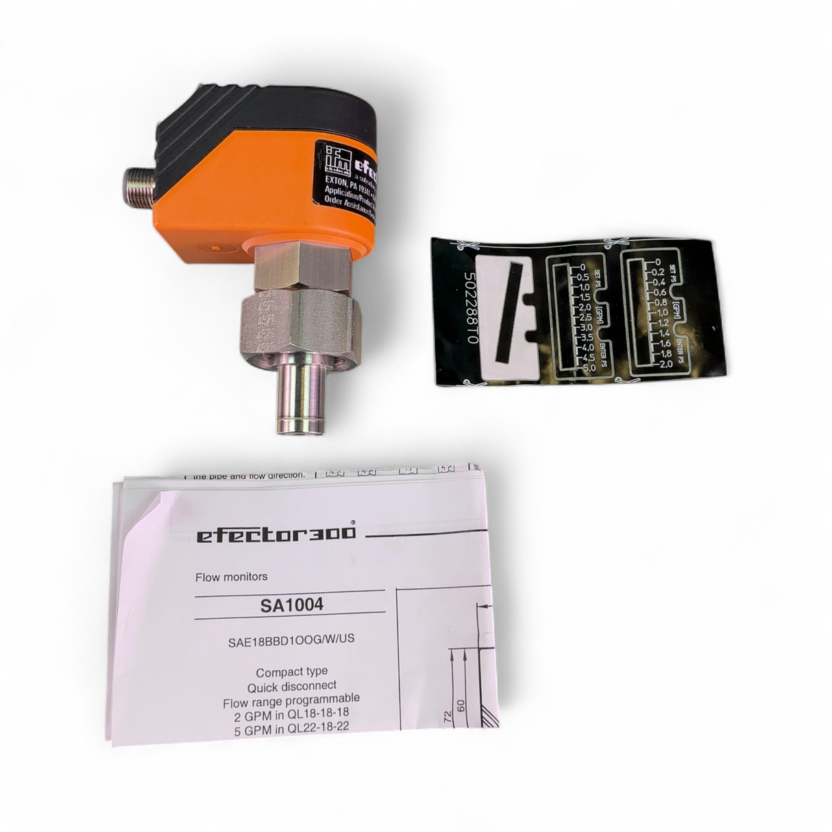 IFM Efector 300 Calorimetric Flow Sensor SA1004 (Best Offer!) | Ships Fast from Mr. Scientific - Image 3
