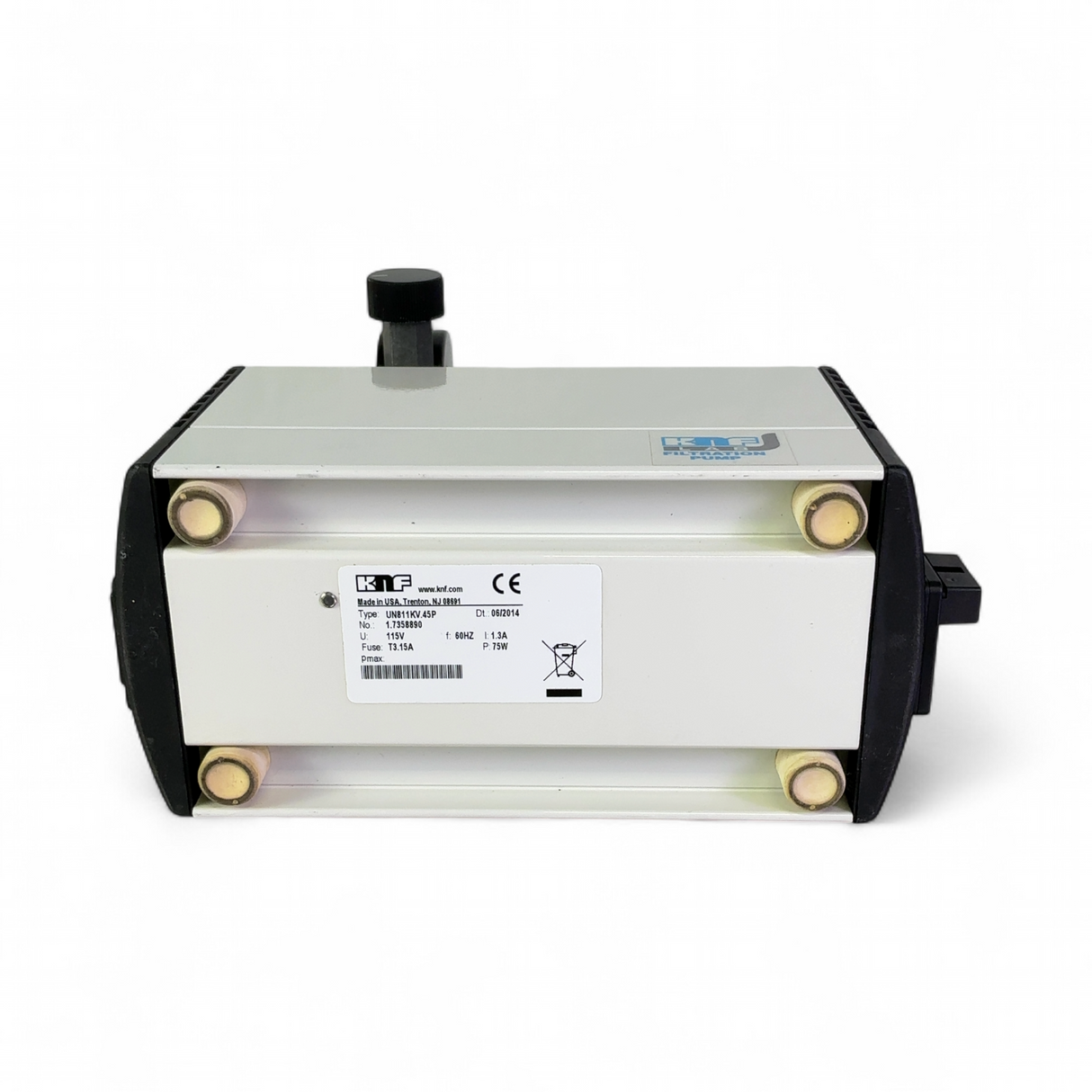 KNF Labs UN811KV.45P Filtration / Vacuum Pump with Gauge 0-30 in Hg | Safe & Secure Shipping - Image 13