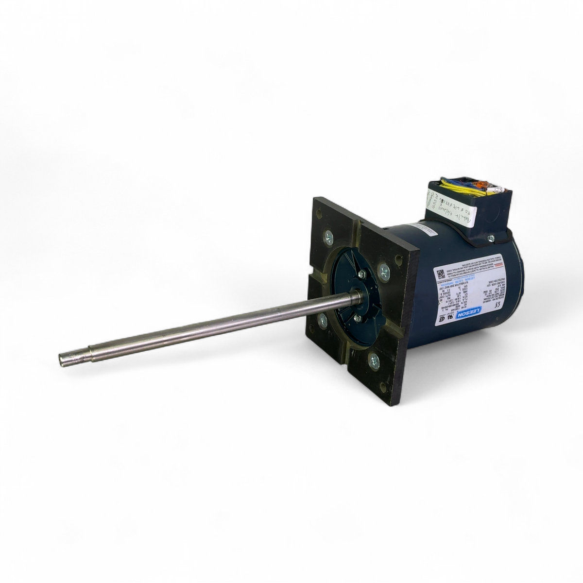 Leeson 1/2 HP Motor w 4-Blade Propeller & Accessories C4T17DC49A - Image 3