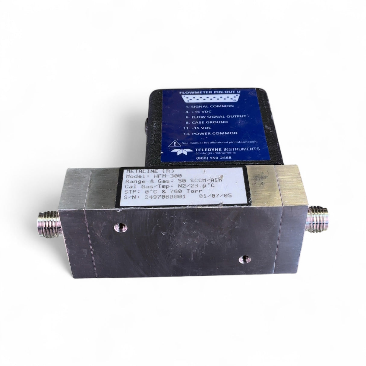 Metaline Teledyne 50 SCCM/Air Mass Flow Meter Controller HFM-300 (Best Offer!) | Ships Fast from Mr. Scientific - Image 3