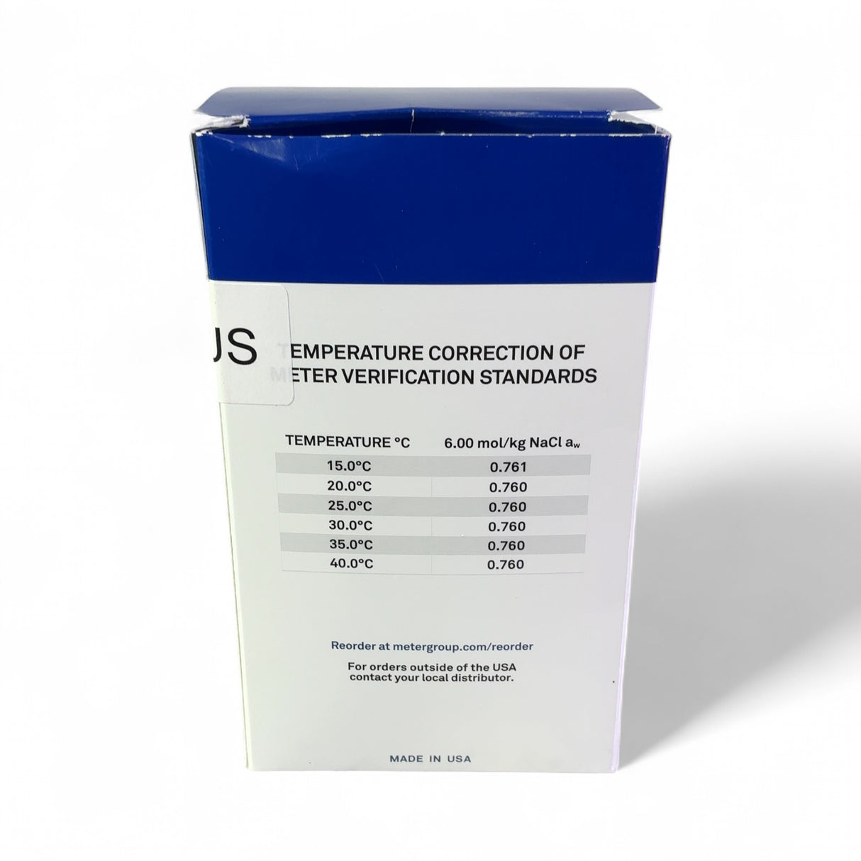 Meter 0.760aw Water Activity Standards, NaCl 6.00mol/kg in H2O 22560848; Exp 10/24 | Ships Fast from Mr. Scientific - Image 2