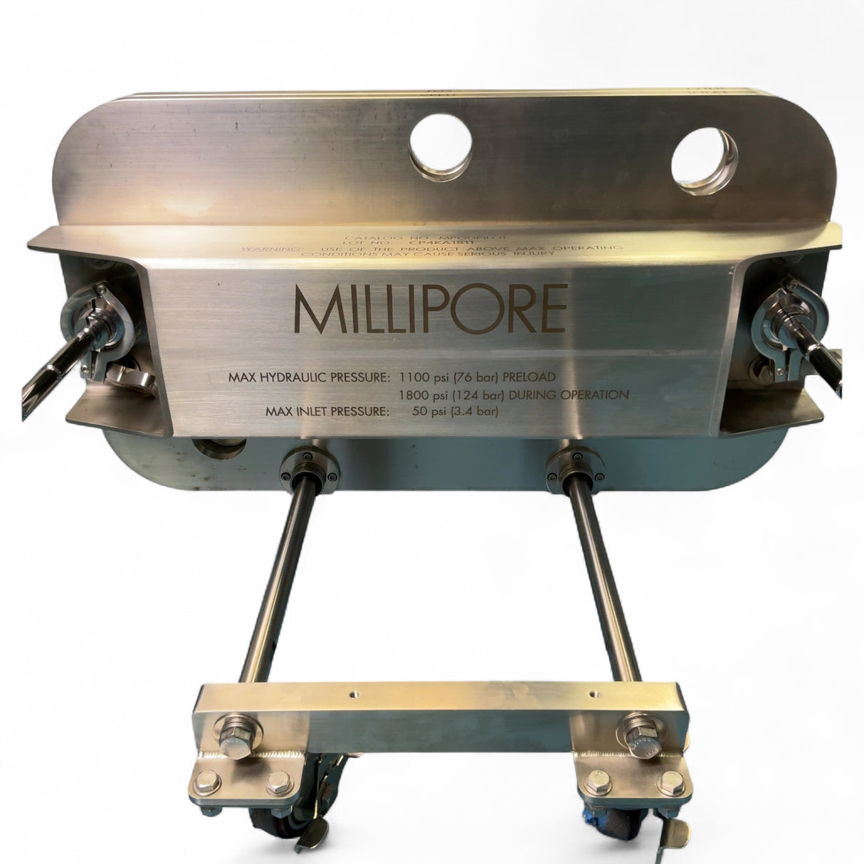 Millipore Pilot Scale 1800psi Hydraulic Filter Holder MPODPILOT w Enerpac P142U106 Pump (BO!) | Safe & Secure Shipping - Image 8