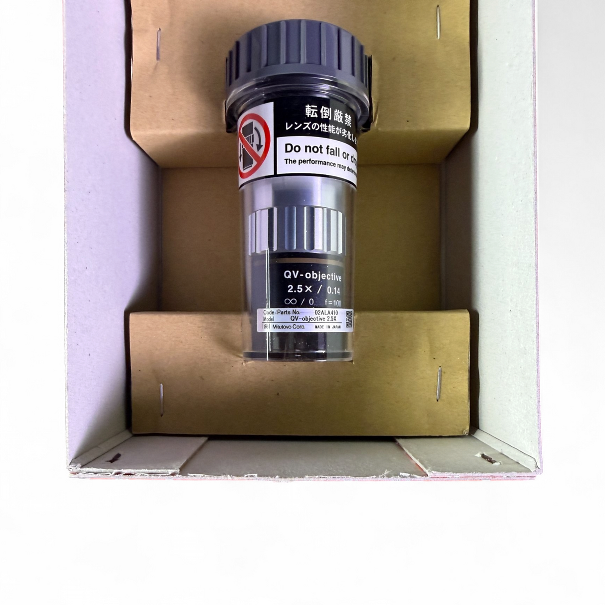 Mitutoyo QV Objective 2.5X/0.14 ∞/0 F=100 Microscope Objective Lens 02ALA410 - Image 3