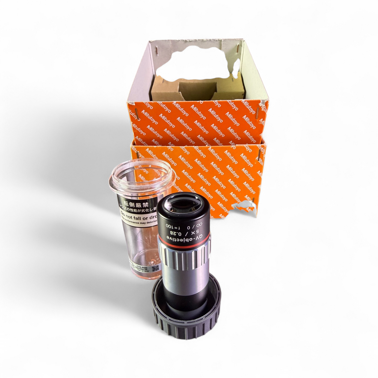 Mitutoyo QV Objective 5X/0.28 ∞/0 F=100 Microscope Objective Lens 02ALA420 - Image 6