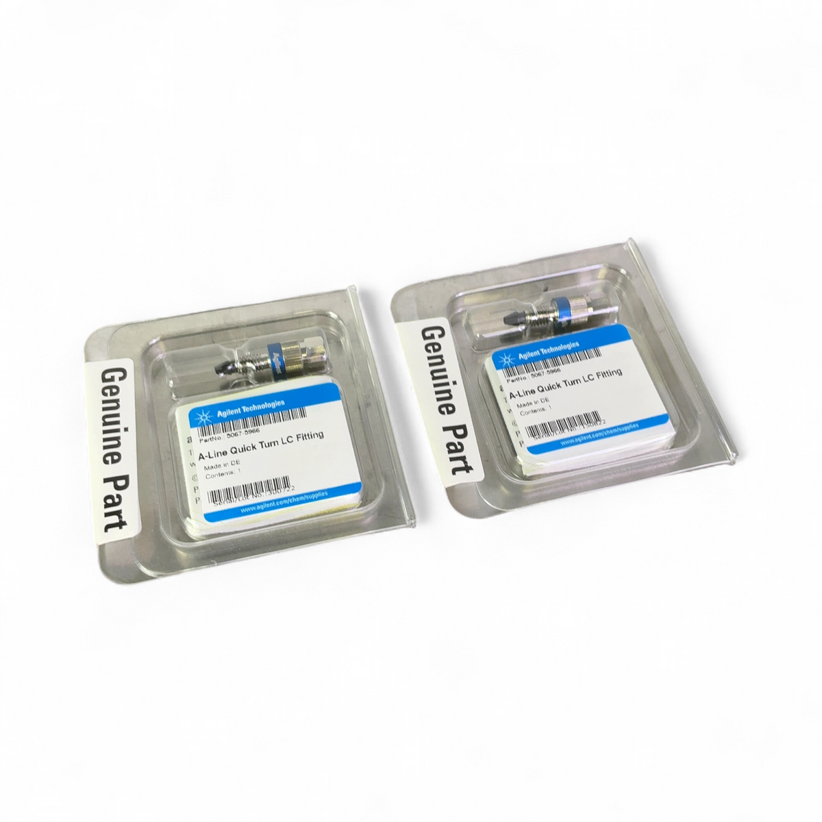 NEW Agilent Technologies HPLC A-Line Quick Turn LC Fittings 5067-5966 - Lot of 2x | Ships Fast from Mr. Scientific - Image 1
