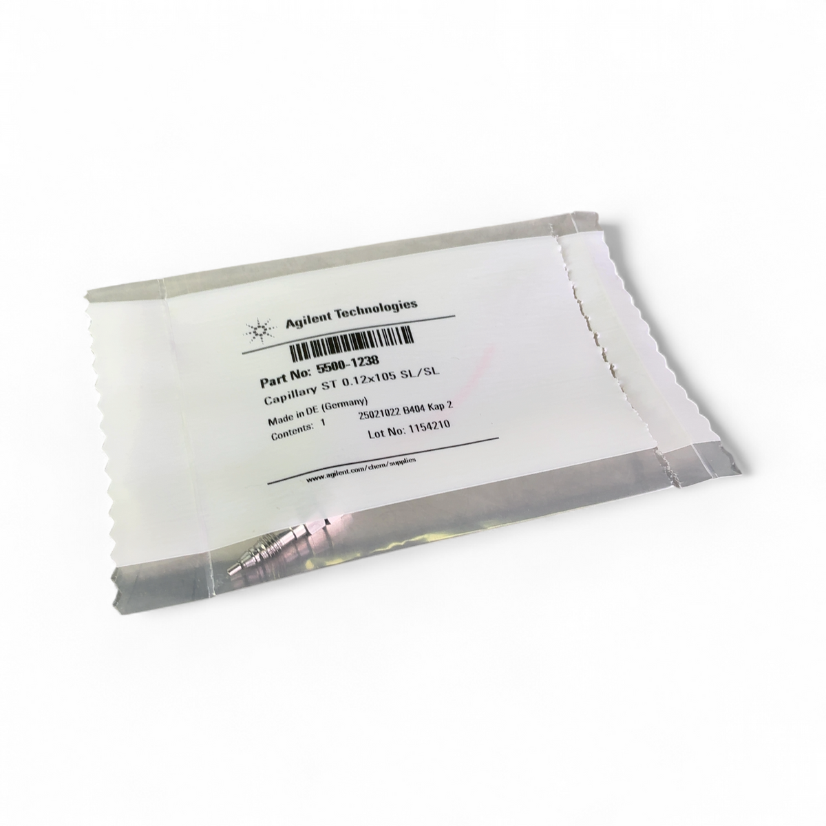 NEW Agilent Technologies HPLC Capillary ST 0.12x105 SL/SL 5500-1238 | Ships Fast from Mr. Scientific - Image 1