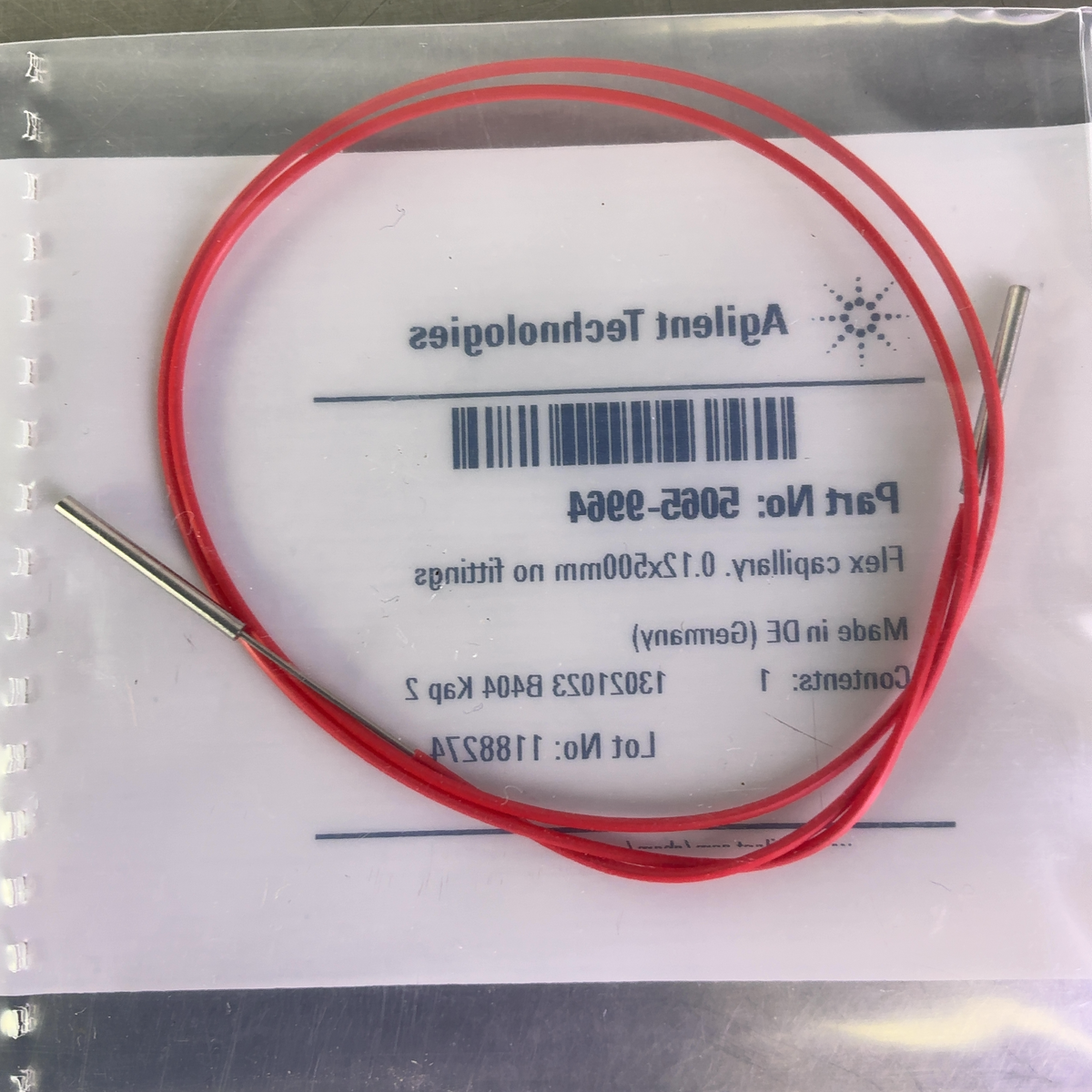 NEW Agilent Technologies HPLC Flex Capillary, 0.12x500mm, 5065-9964 | Mr. Scientific - Image 4