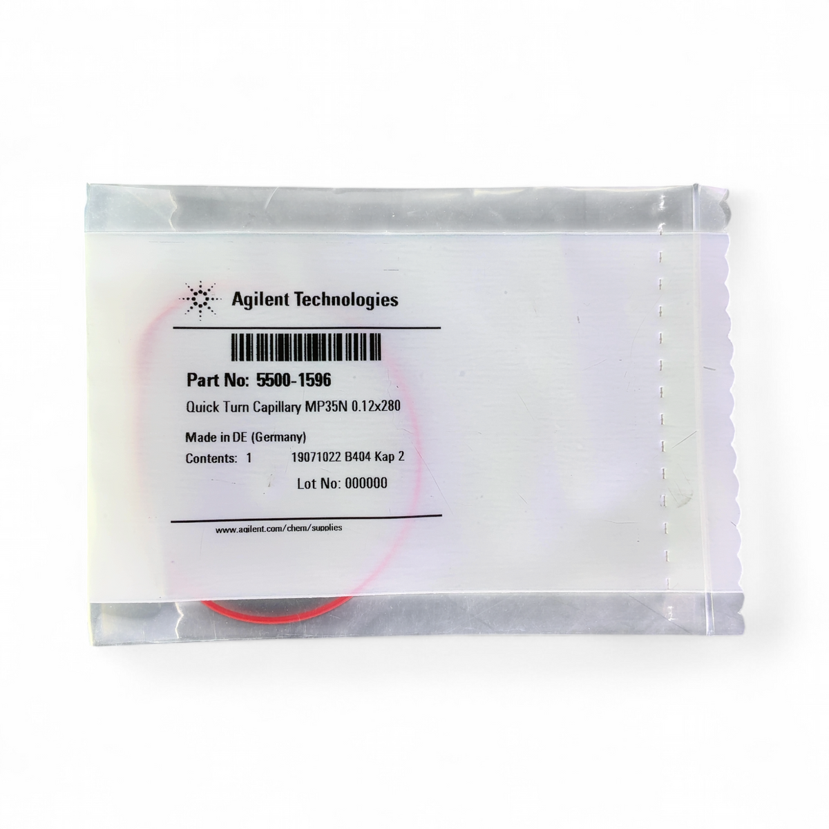 NEW Agilent Technologies HPLC Quick Turn Capillary, MP35N 0.12x280; 5500-1596 | Safe & Secure Shipping - Image 2