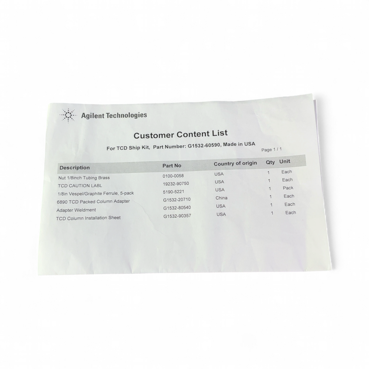 NEW Agilent Technologies TCD Ship Kit - Column Ferrule Sealing System Kit G1532-60590 | Mr. Scientific - Image 14
