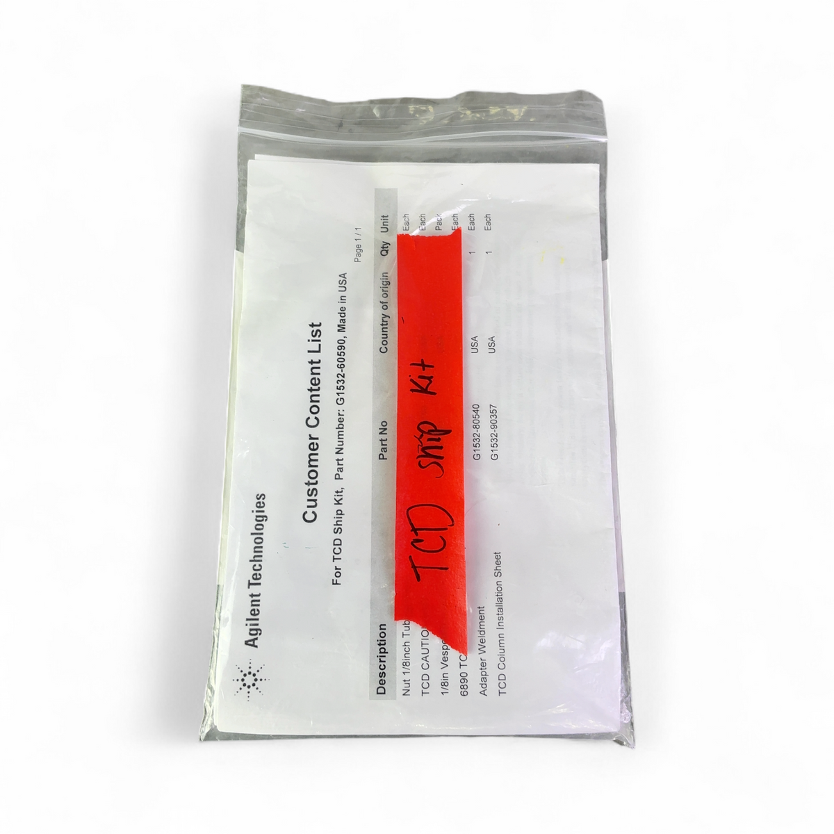 NEW Agilent Technologies TCD Ship Kit - Column Ferrule Sealing System Kit G1532-60590 | Mr. Scientific - Image 15