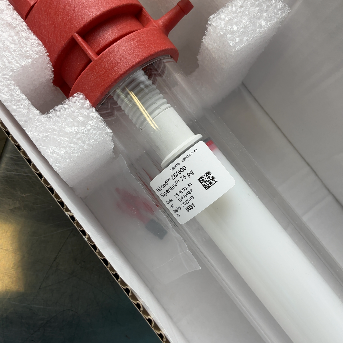 NEW GE Healthcare HiLoad 26/600 Superdex 75 pg Chromatography Column 28-9893-34; EXP 2023 - Image 4