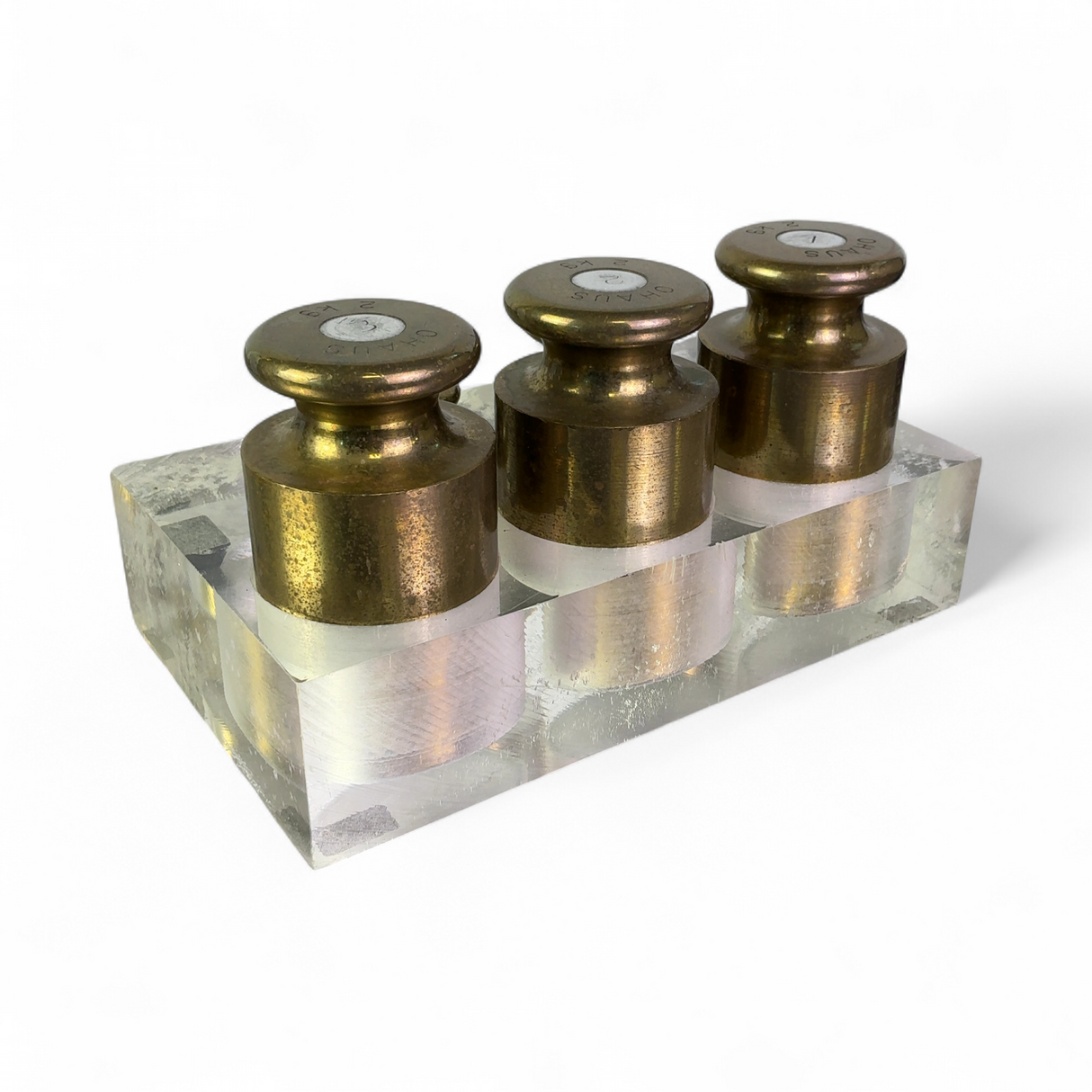 Ohaus Brass Calibration Weight Set; 3x2kg, 1kg, 500g (Best Offer!) | Mr. Scientific - Image 4