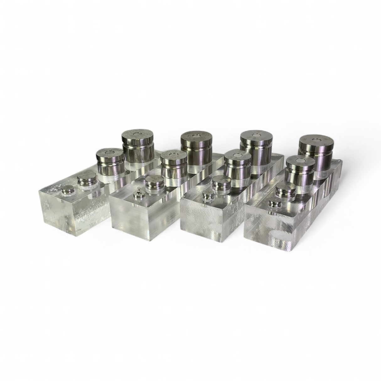 Ohaus Calibration Weight Set in Acrylic Stands 1kg 500g 100g 20g Lot of 4 | Ships Fast from Mr. Scientific - Image 8