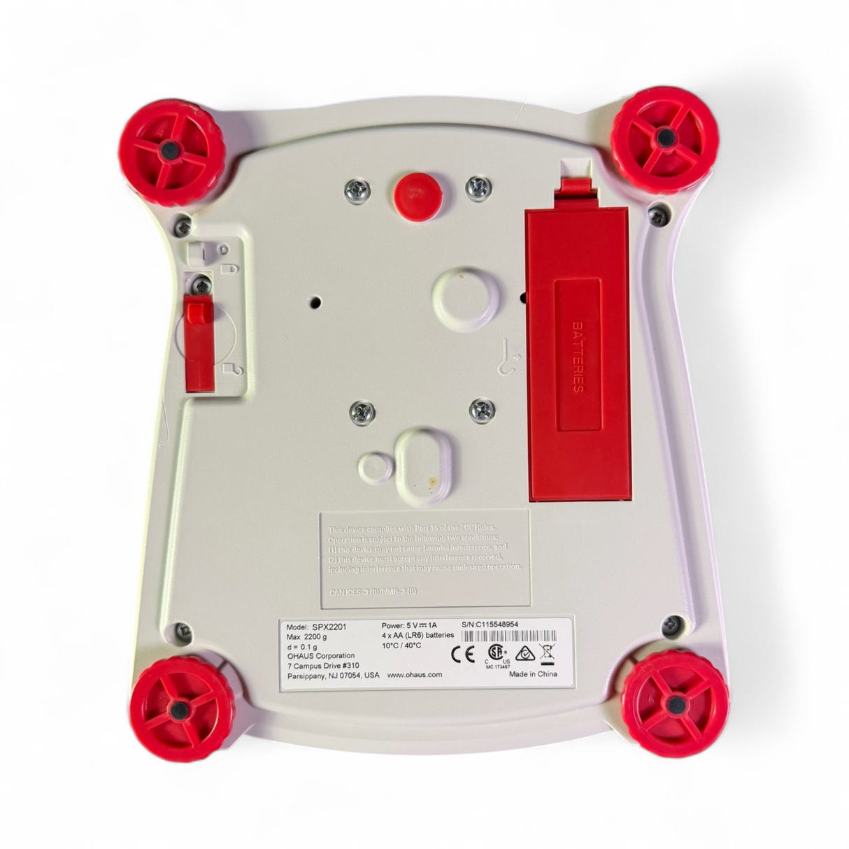OHAUS Scout SPX2201 Benchtop Digital Scale 2200g Capacity 0.1g Readability - Image 11