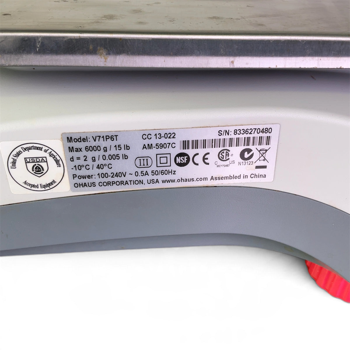 Ohaus Valor 7000 Benchtop Laboratory Scale V71P6T 6000g Precision Scale - See Desc - Image 14