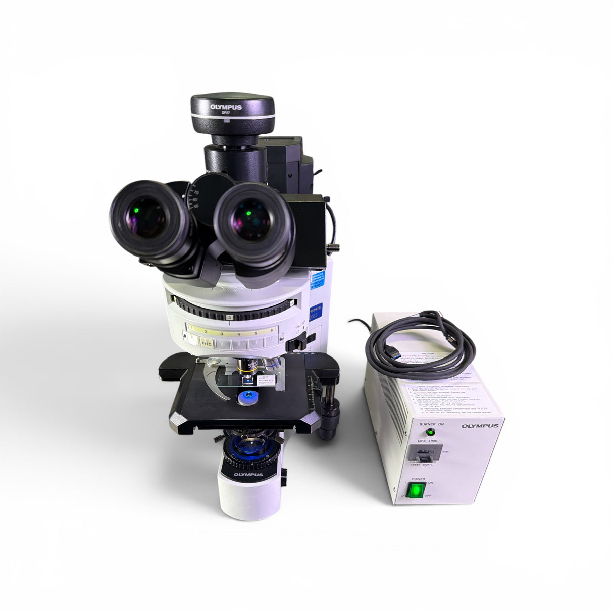 Olympus BX41TF Fluorescence Microscope w/ DP27 Camera, Filters, Objectives - Image 4