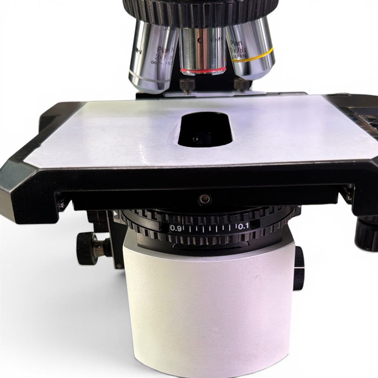 Olympus BX45TF Microscope w/ U-TTBI Ergo Tilting Binocular Head & Objectives - Image 9